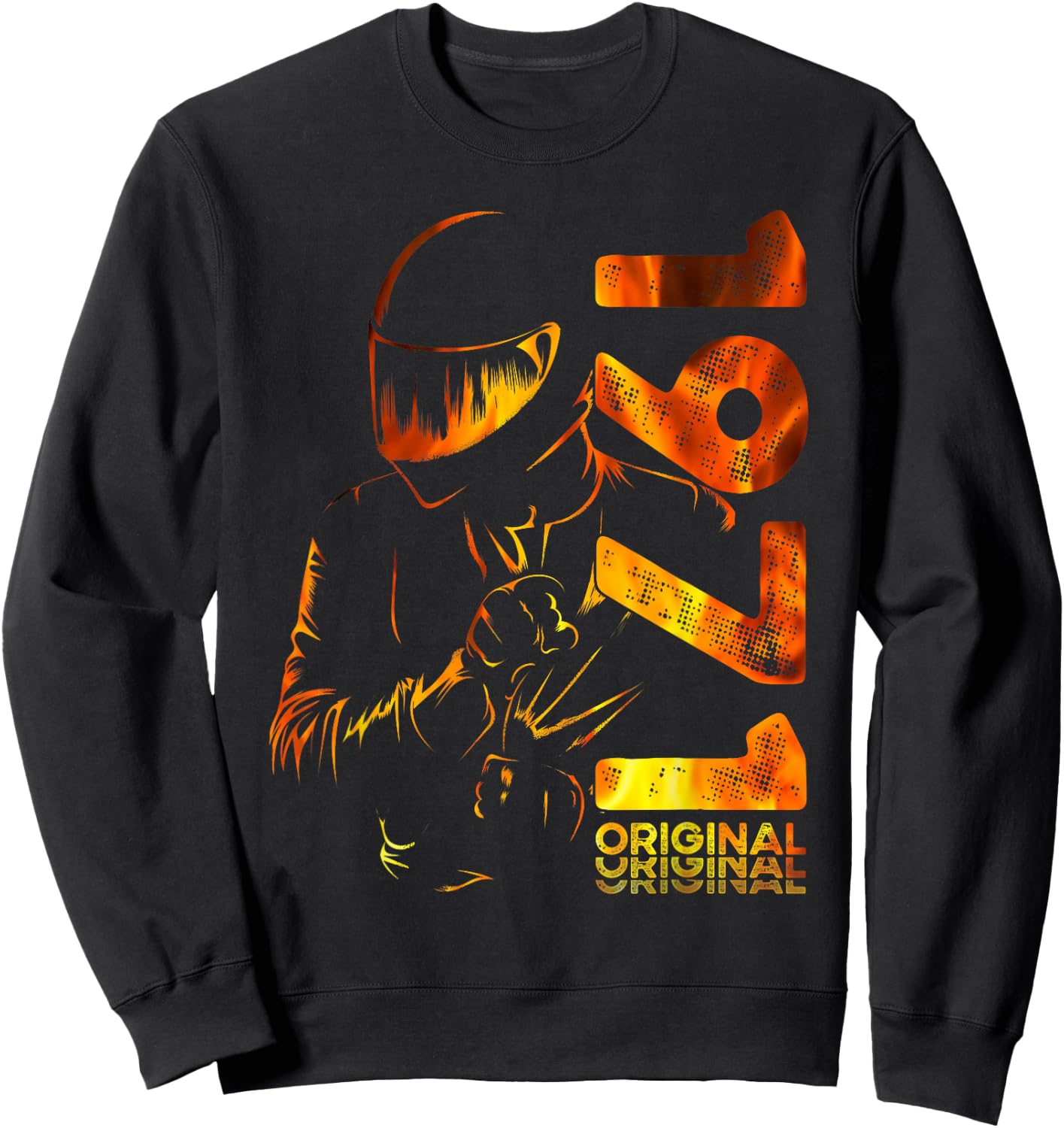 53rd Birthday Man Motorcycle Biker Biker 1971 , Black, S Sweatshirt - Sweatshirt | Black
