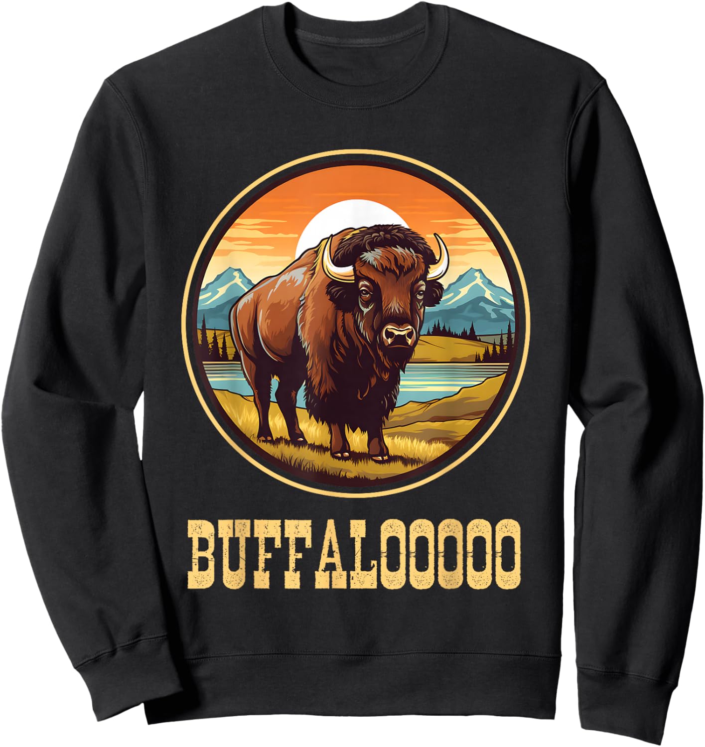 Lucky Buffalo Lucky Casino Shirt Slot Machine Sweatshirt - Sweatshirt | Black