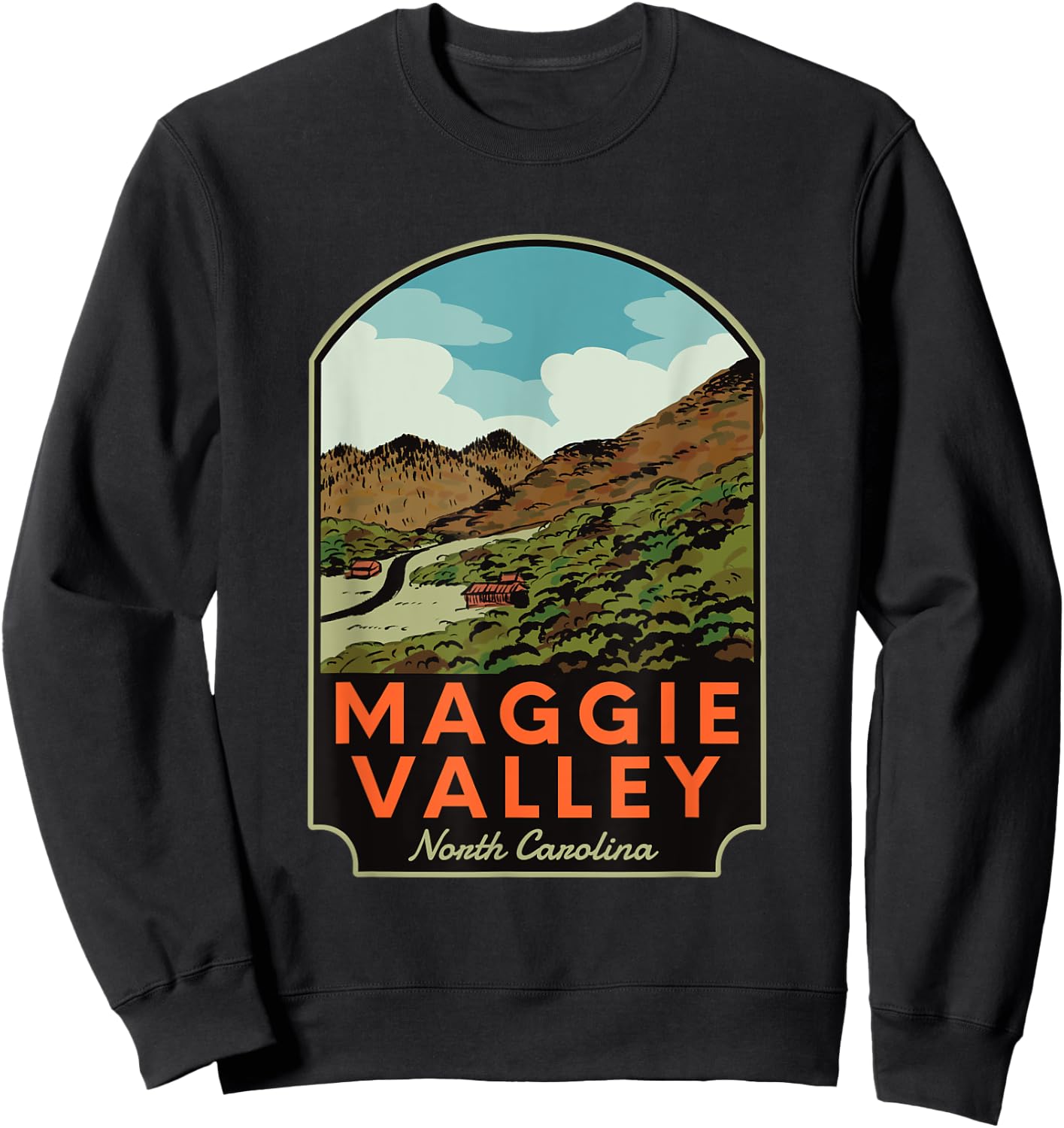 Maggie Valley North Carolina Sweatshirt - Sweatshirt | Black
