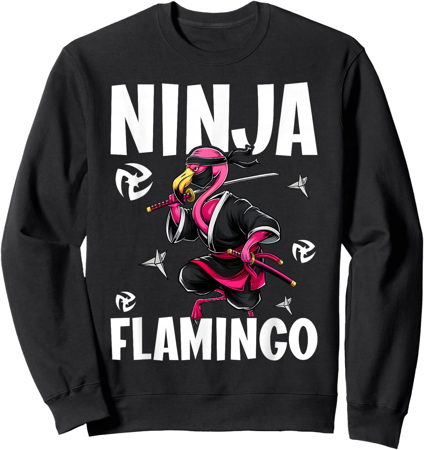 Ninja Flamingo Flamingo Ninja Sweatshirt - Sweatshirt | Black