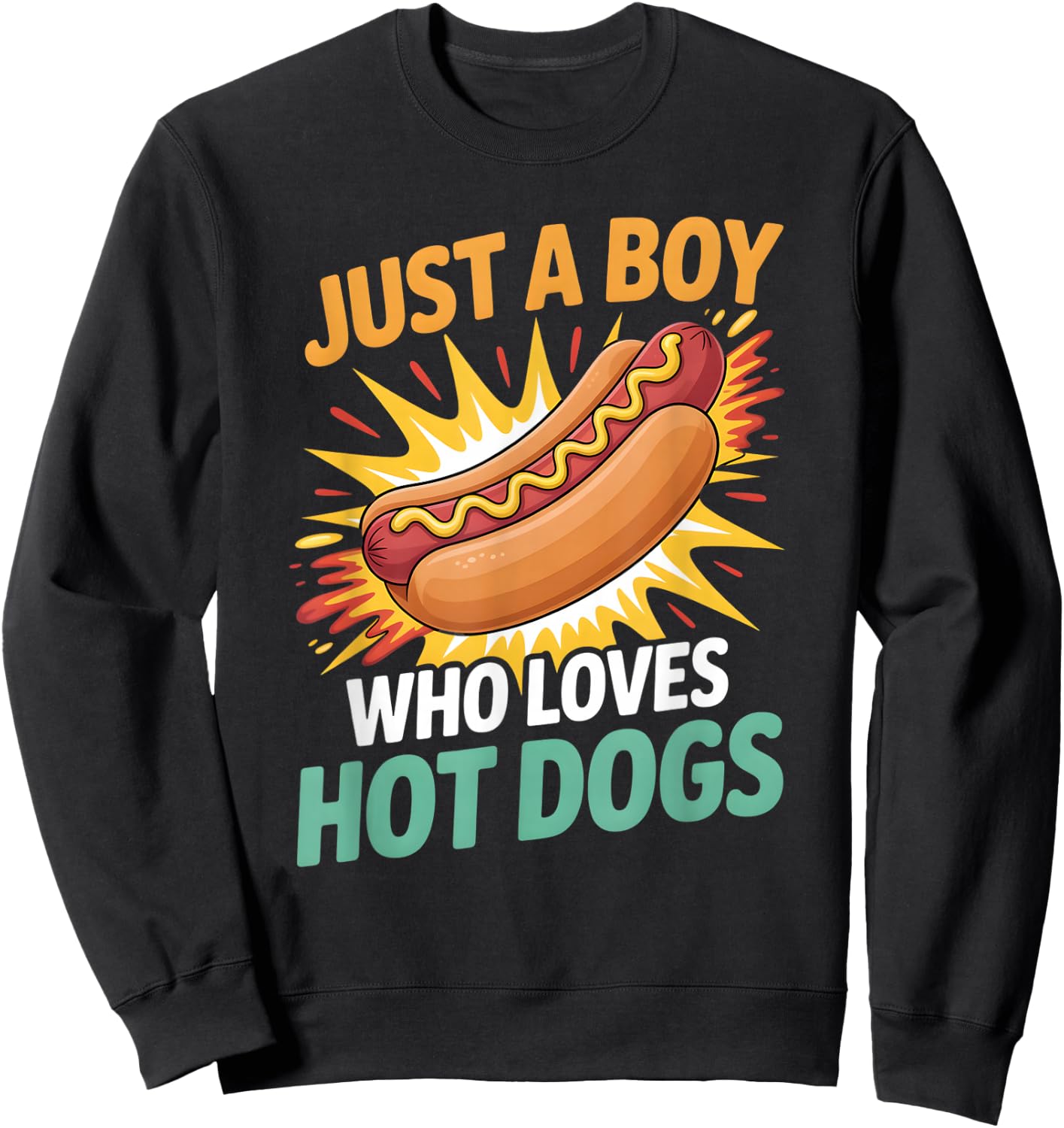 Boys Hot Dog Sweatshirt - Sweatshirt | Black