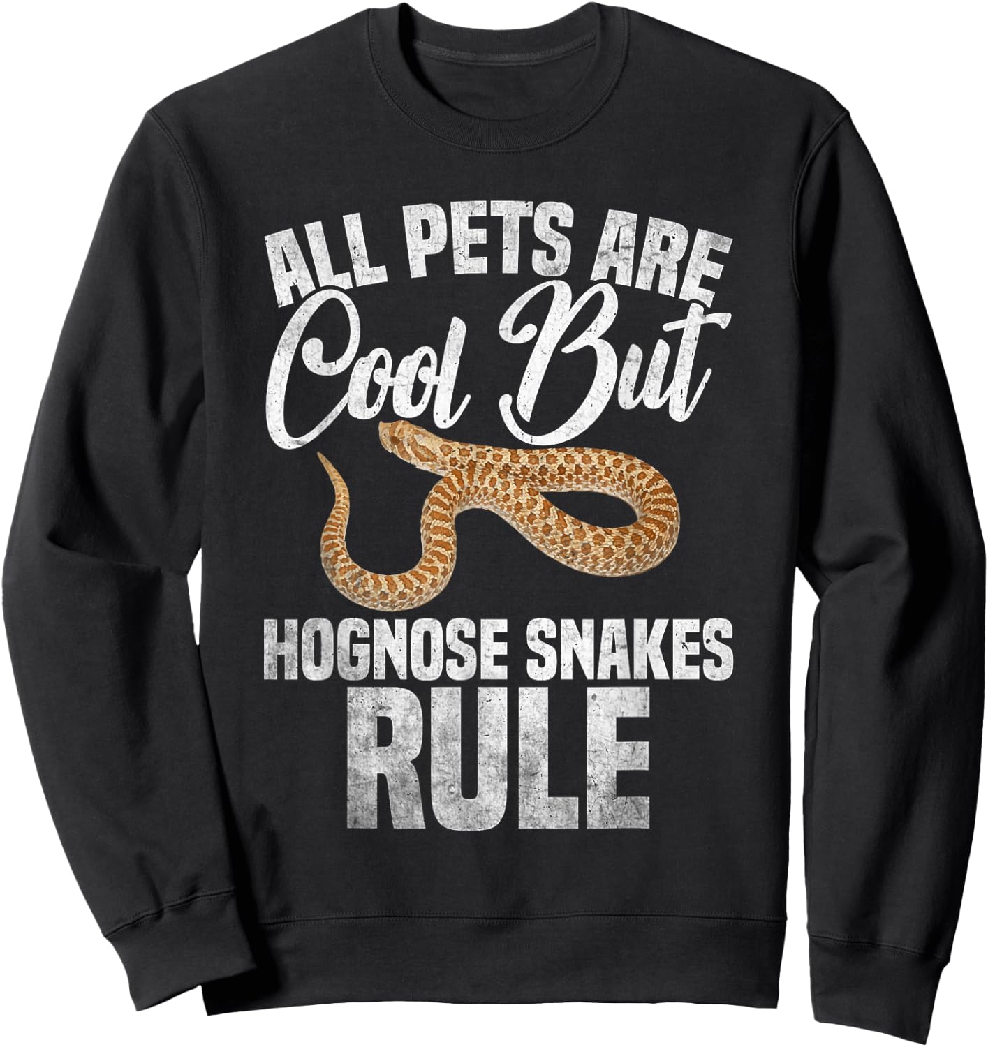 Hognose Snake Ring Hognose Snake Hide Hognose Snake Sweatshirt - Sweatshirt | Black