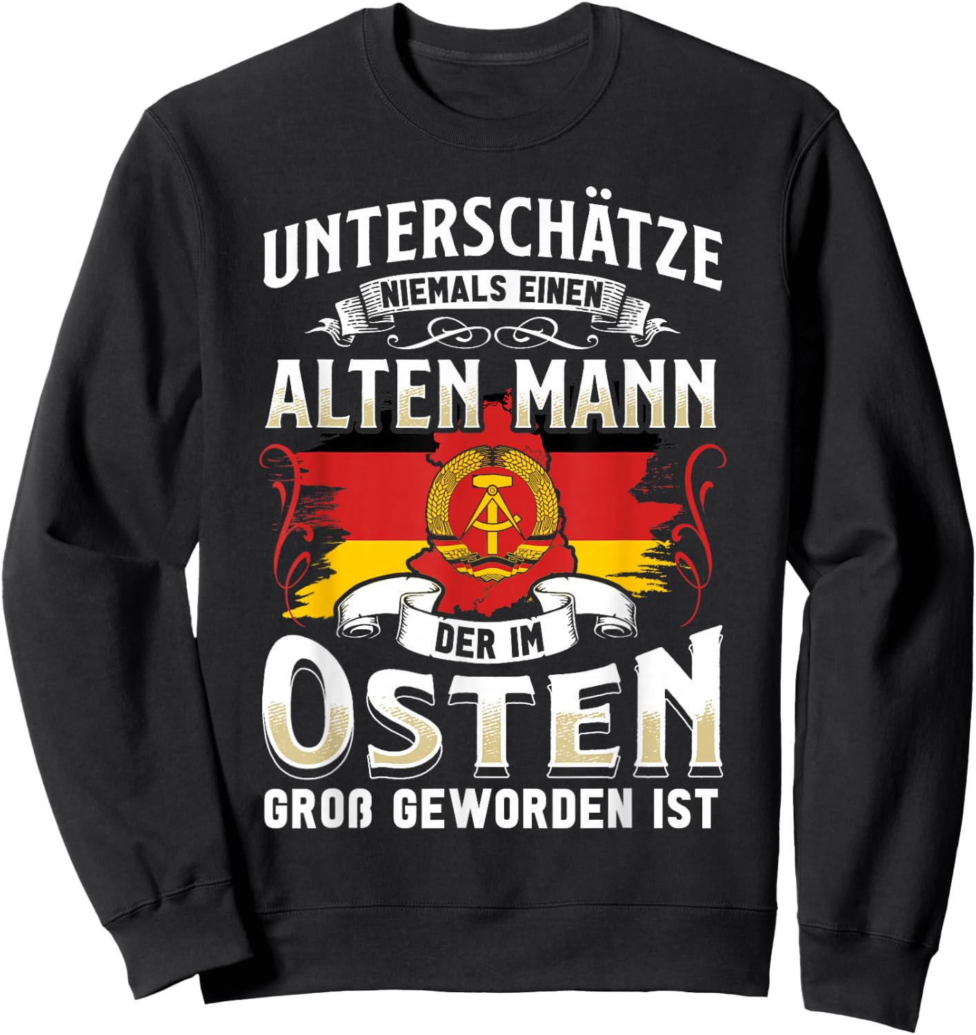 Ossi Gift Men Women East Germany NVA East GDR Sweatshirt - Sweatshirt | Black