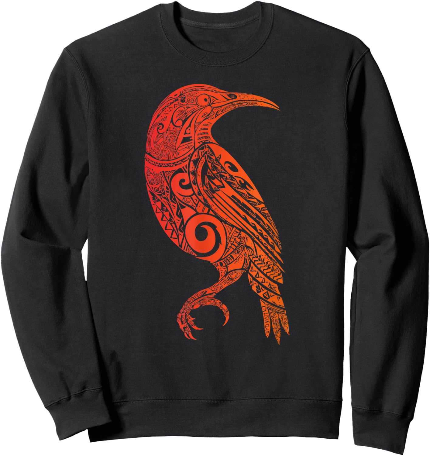 Tribal Honeycreeper Shirt - Tribal Polynesian Tribal Sweatshirt - Sweatshirt | Black