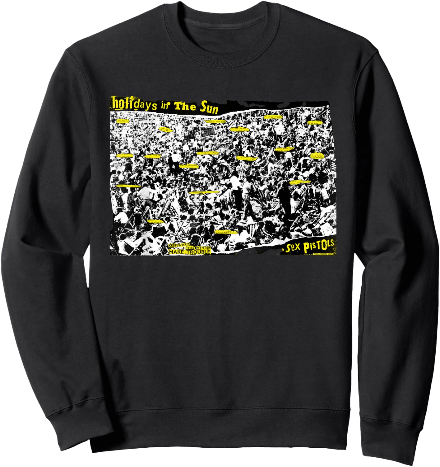 Sex Pistols Official Holidays In The Sun Sweatshirt - Sweatshirt | Black