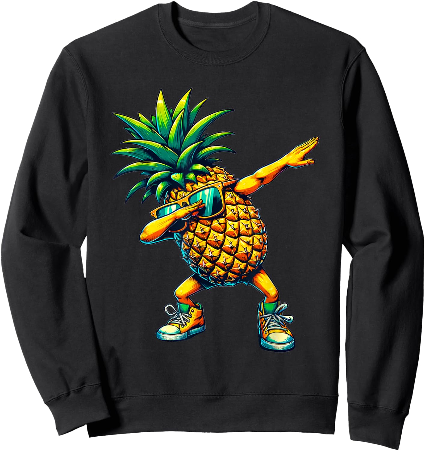 Tamponner l’ananas | Ananas drôle avec motif de fruits Sweatshirt - Sweatshirt | Black