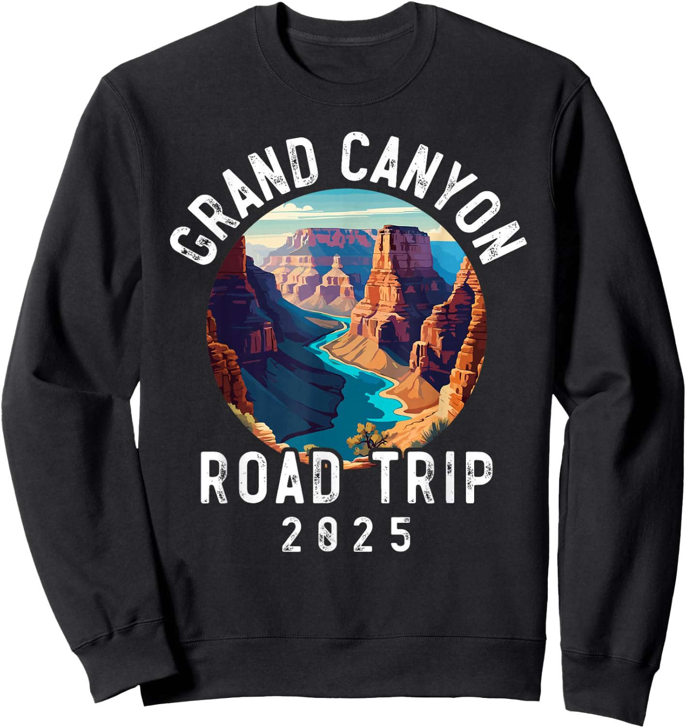 Grand Canyon National Park, Family Souvenir Road Trip 2025 Sweatshirt - Sweatshirt | Black