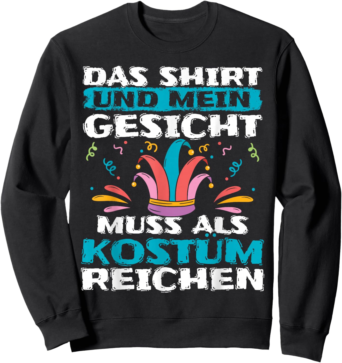 Carnival Party Fancy Dress Costume Carnival Costume , black Sweatshirt - Sweatshirt | Black