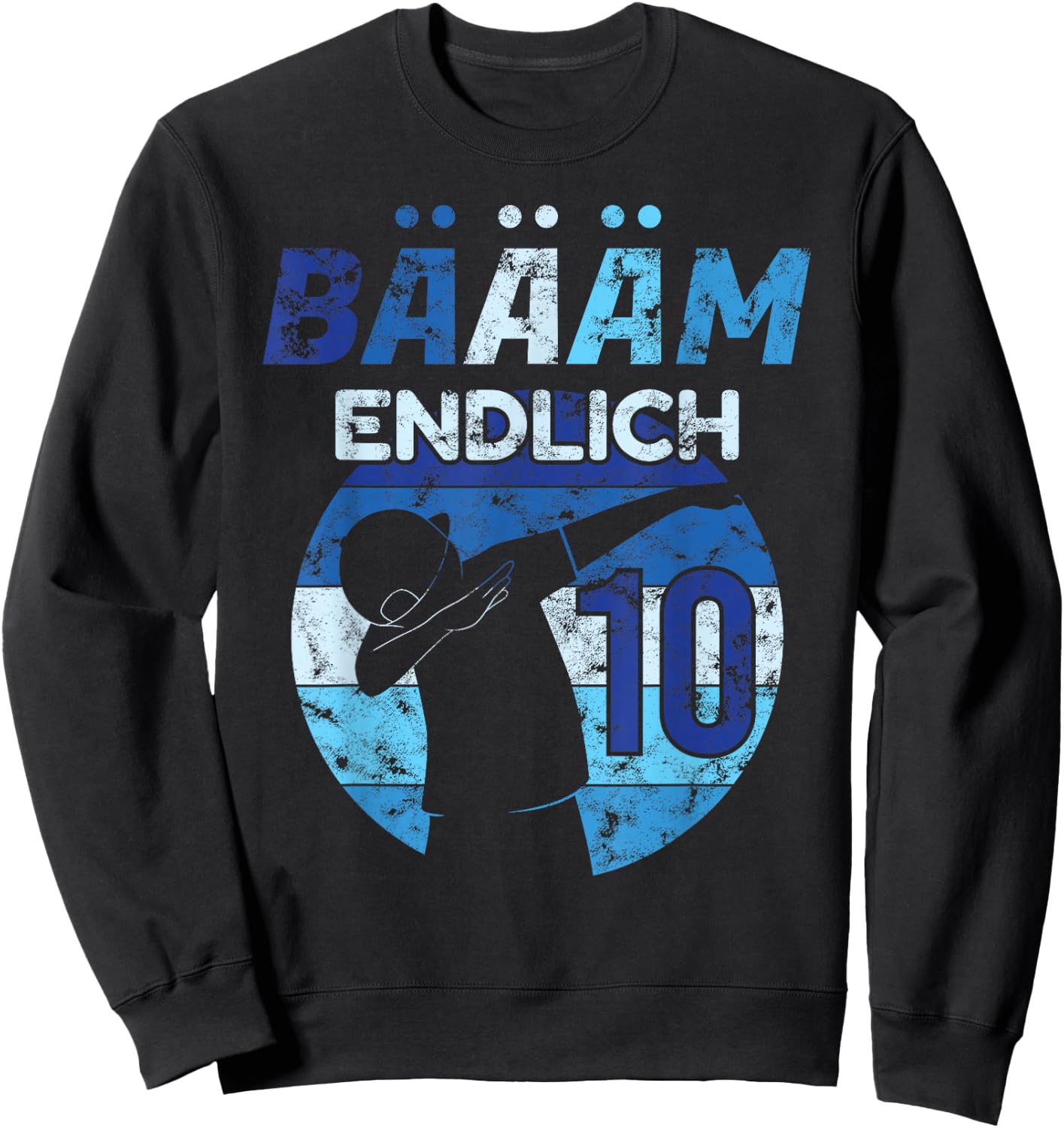 10th Birthday 10 Years Boy Dance Dab Music Finally Party Sweatshirt - Sweatshirt | Black