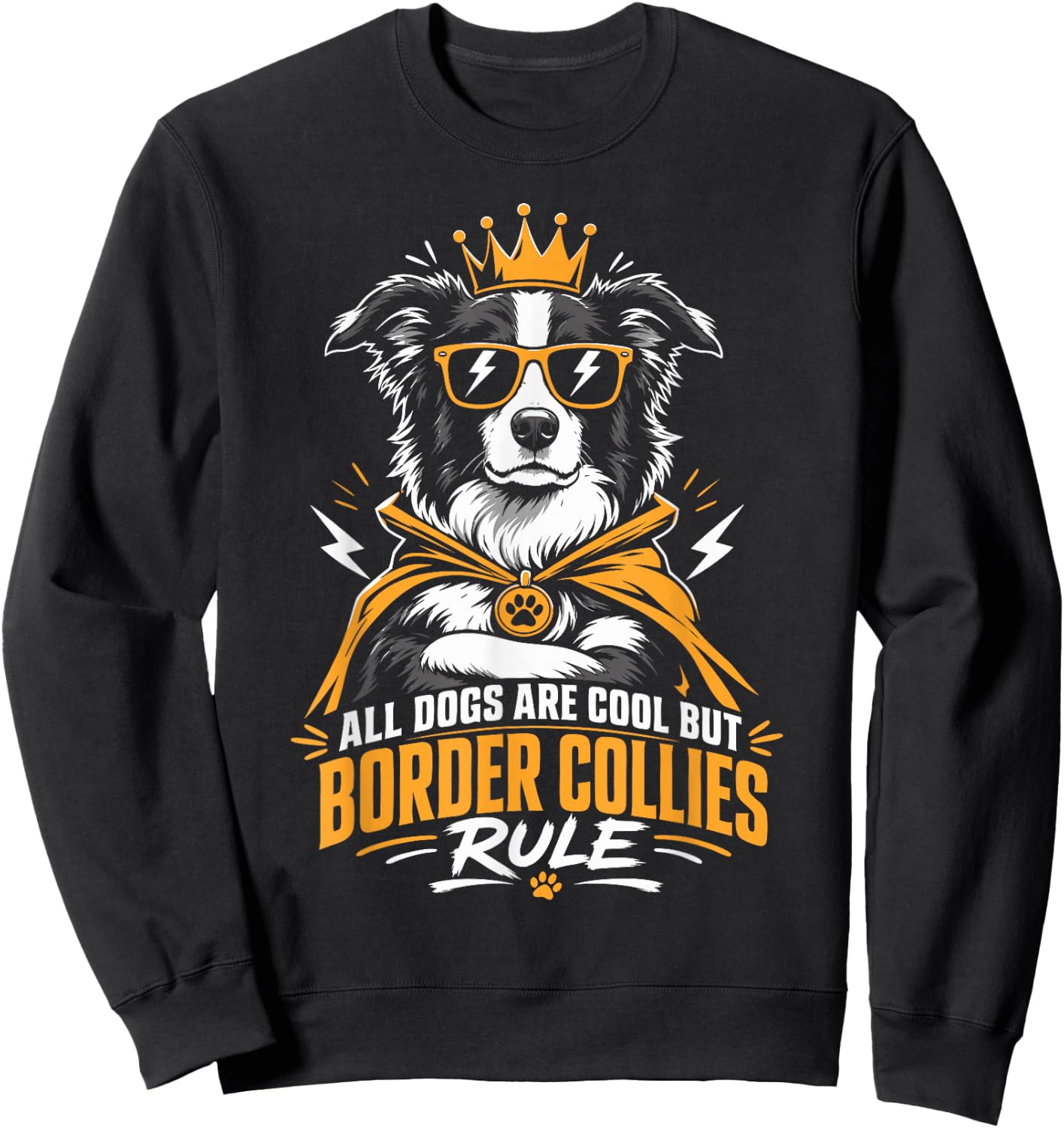 Border Collie All Dogs are Cool Border Collie Rule Funny Sweatshirt - Sweatshirt | Black