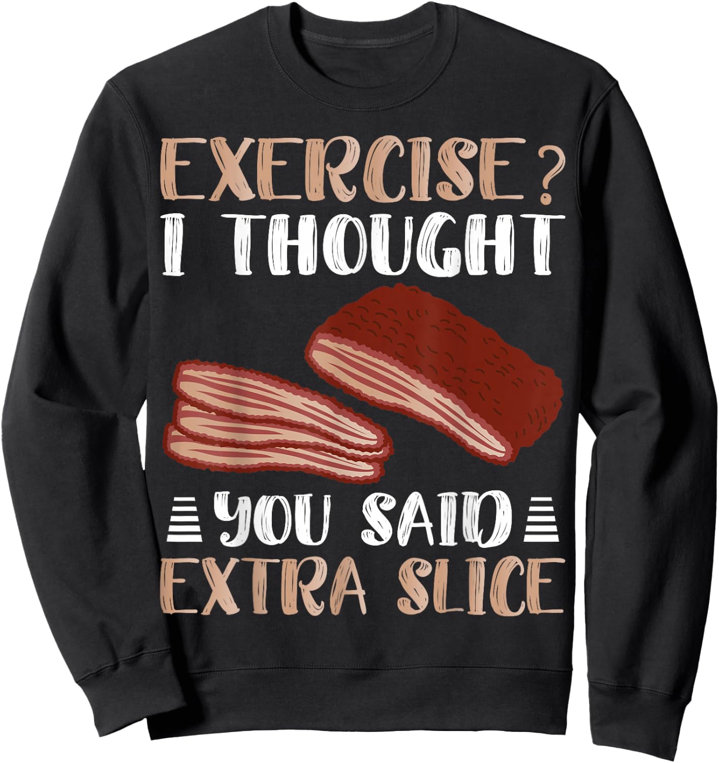 Brisket Funny Beef Grilling Cow Meat BBQ Sweatshirt - Sweatshirt | Black