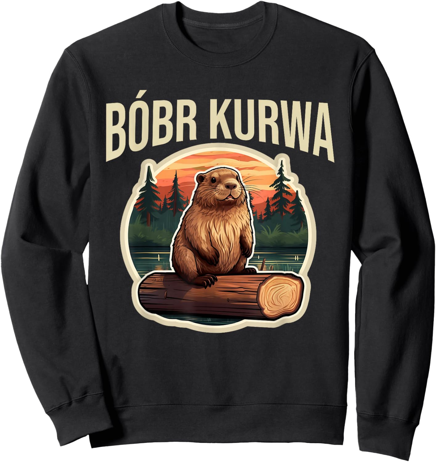 Bobr Kurwa - Bober Bobr Sweatshirt - Sweatshirt | Black