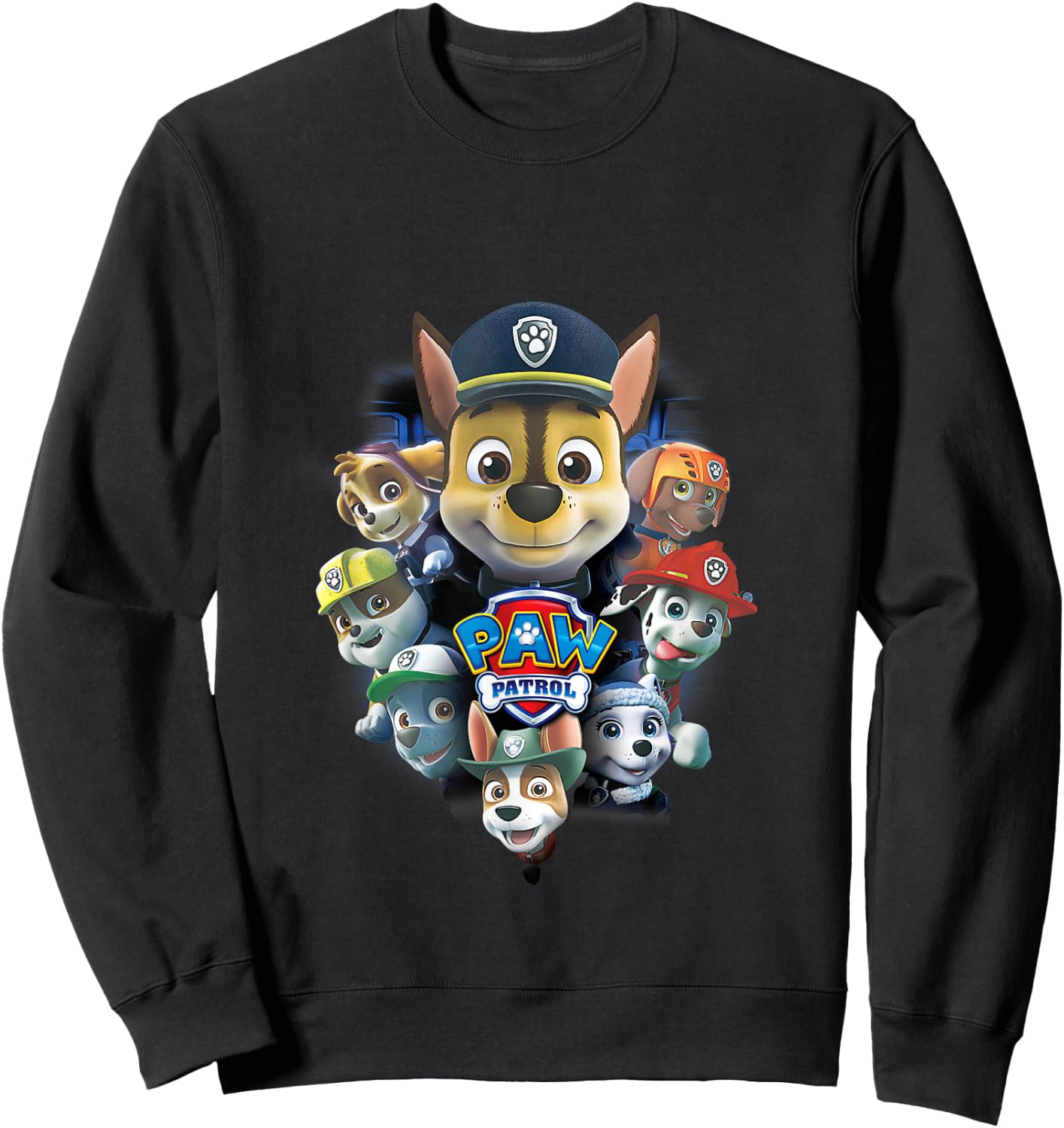 Paw Patrol Chase, Marshall und Rubble Sweatshirt - Sweatshirt | Black