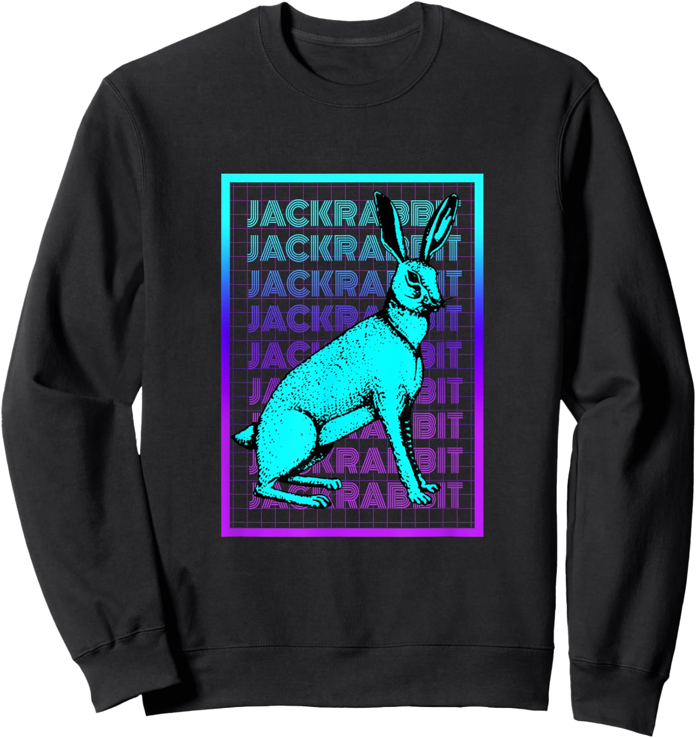 Jackrabbit Vintage Retro Jackrabbit Sweatshirt - Sweatshirt | Black