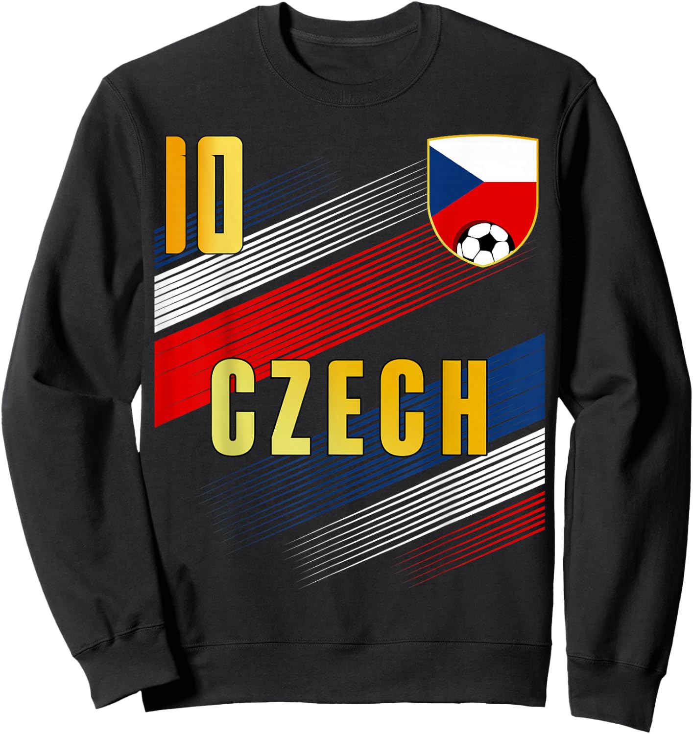 Czech Republic Flag Czechia Pride Lovers Sweatshirt - Sweatshirt | Black