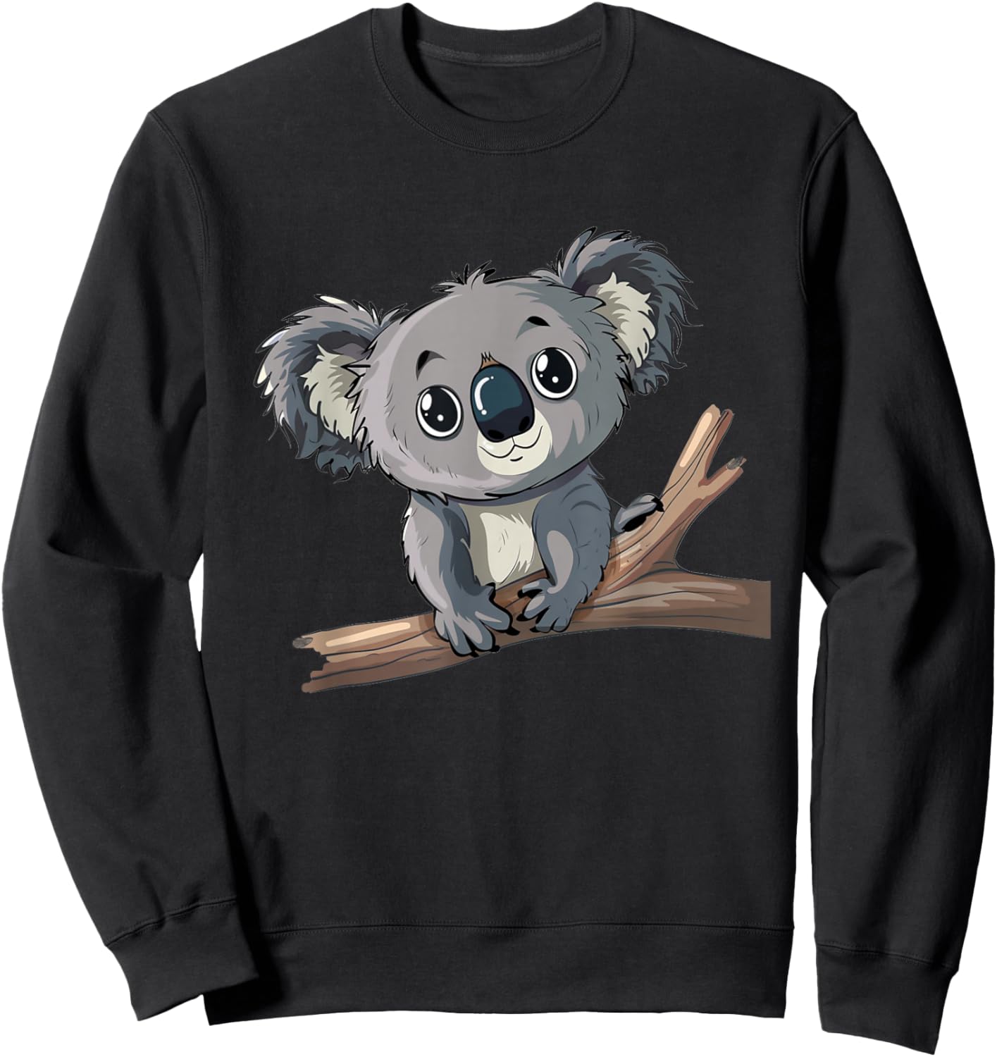 Boys Girls Funny Koala Face Costume , black Sweatshirt - Sweatshirt | Black