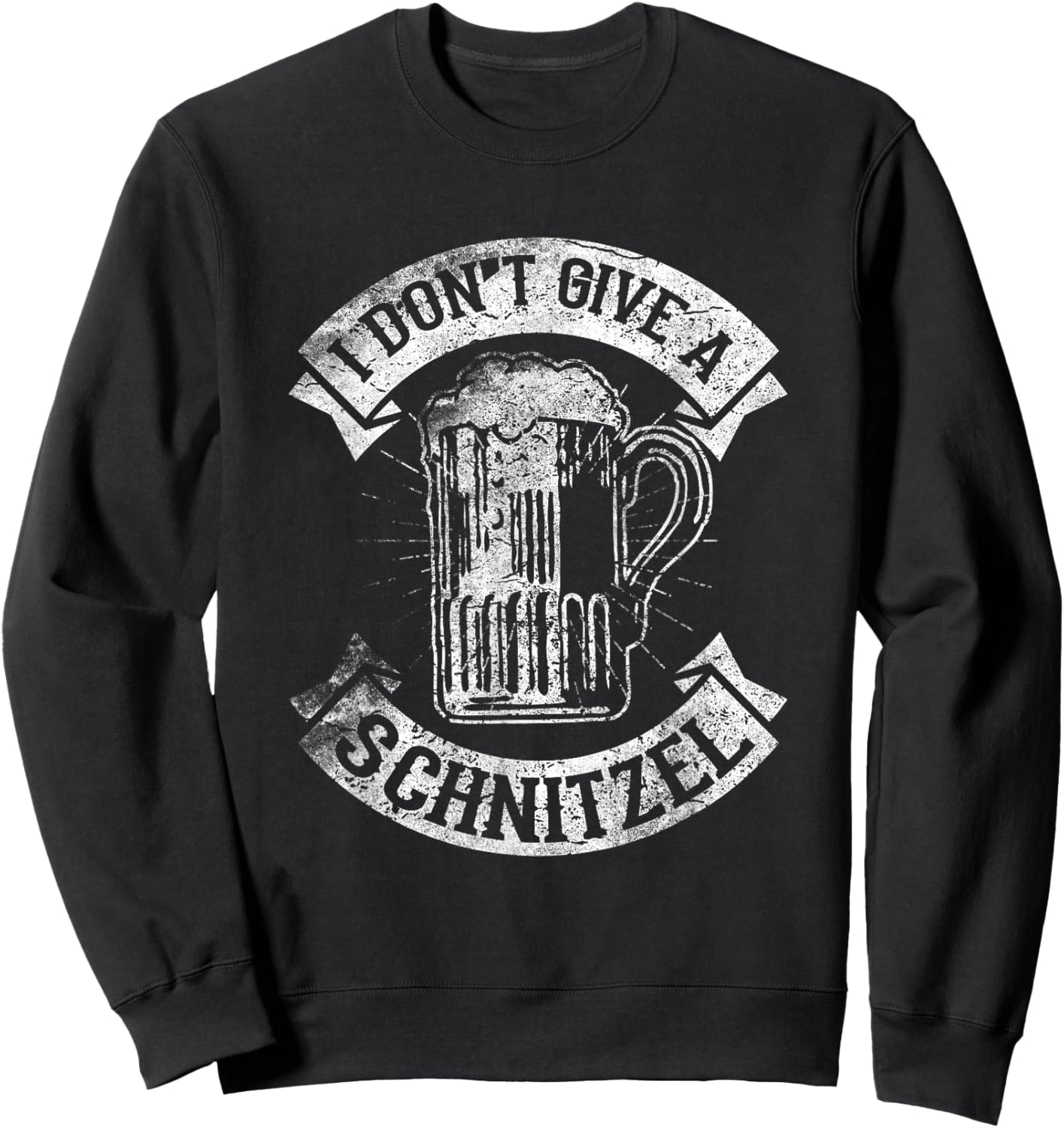 I Don't Give A Schnitzel Funny Saying German Pride Sweatshirt - Sweatshirt | Black