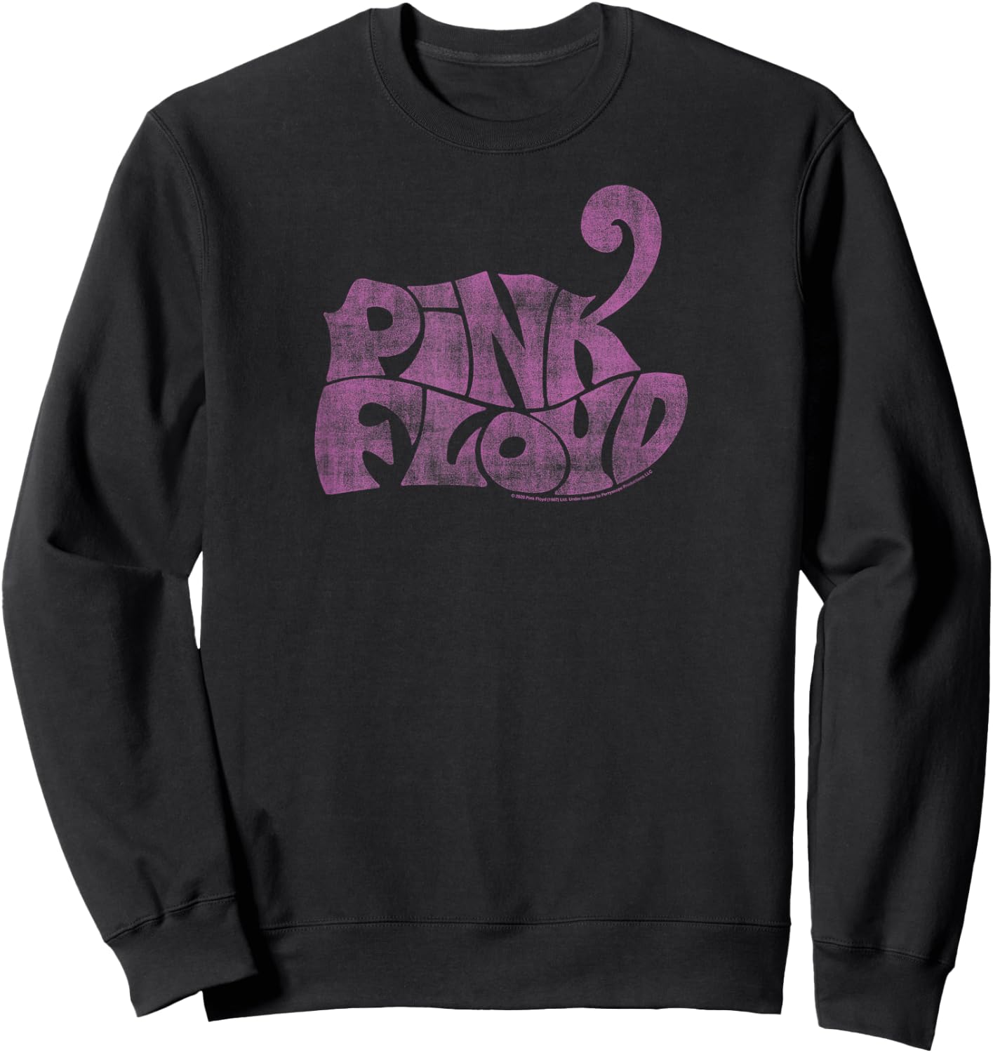 Black Pink Floyd Vintage : Classic Fit, Round Neck, Adult, Short Sleeve, Casual Sweatshirt - Sweatshirt | Black