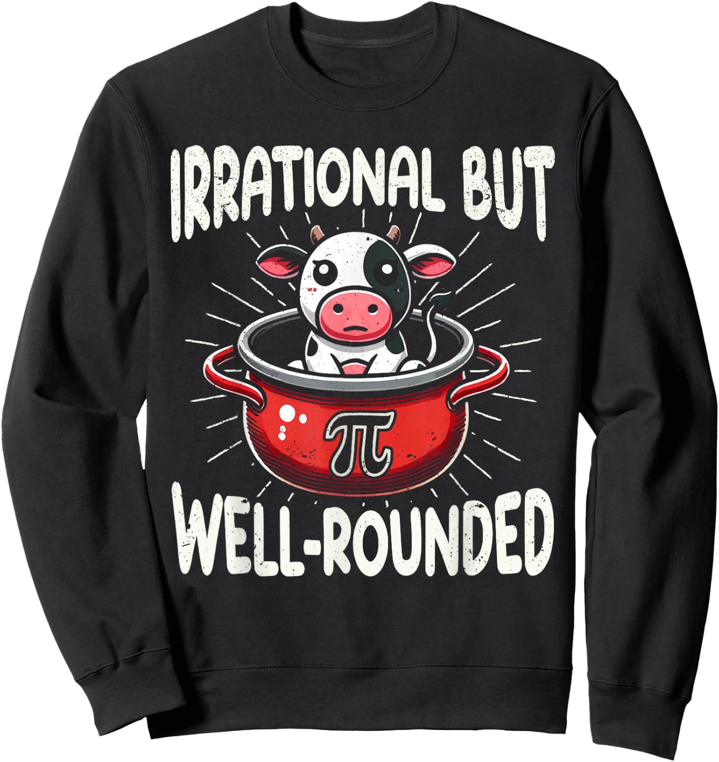 Beff Pot Pie Cow Pi Day Sweatshirt - Sweatshirt | Black