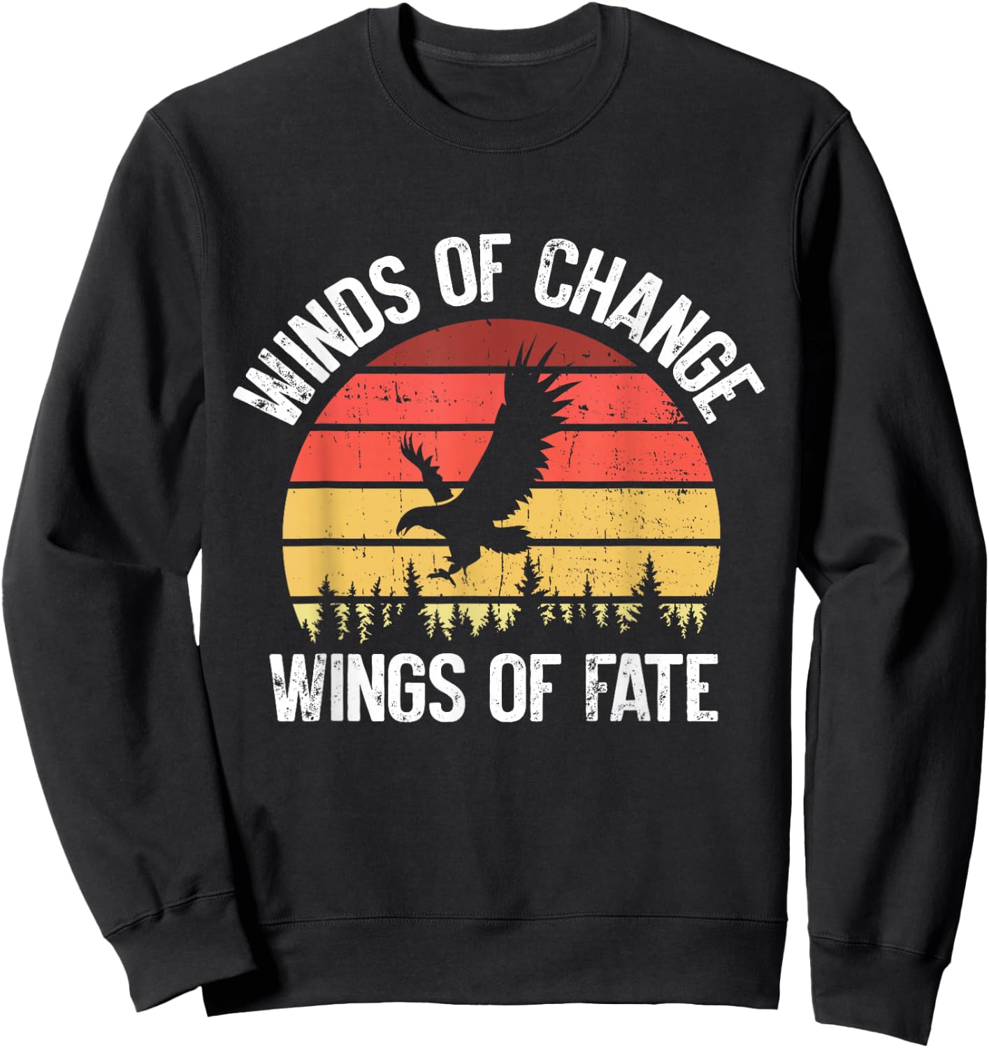 Winds of Change Wings of Fate Falconry Sweatshirt - Sweatshirt | Black