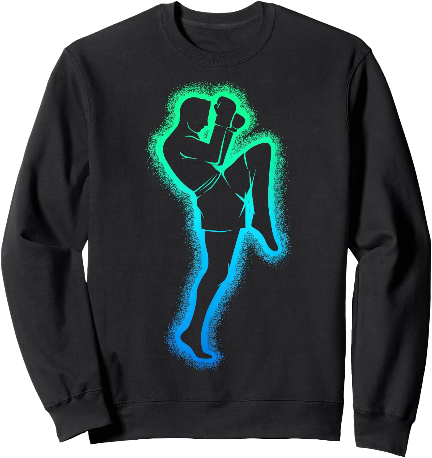 Muay Thai Boxing Thai Boy Child , Black, S Sweatshirt - Sweatshirt | Black
