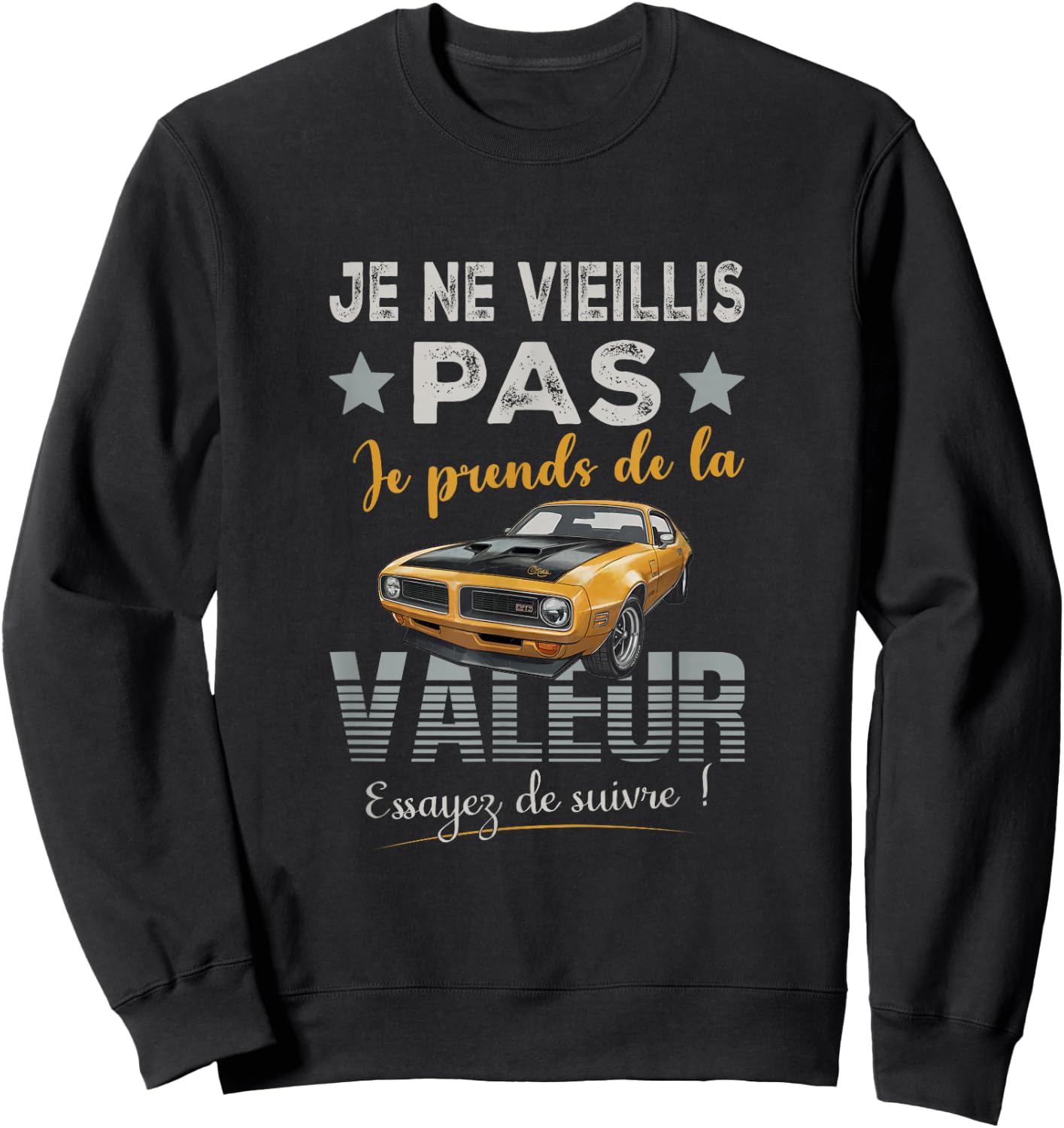 Car Collection Quote Funny Man Vintage Automobile , Black, S Sweatshirt - Sweatshirt | Black