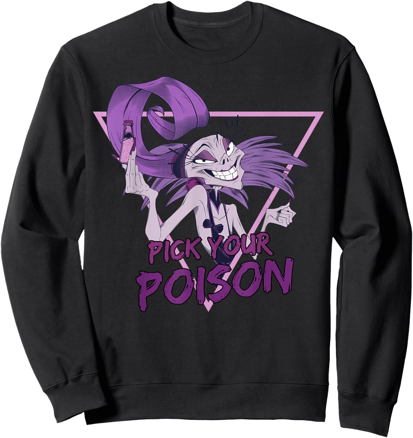 Disney Villains Yzma Pick Your Poison Portrait Small Sweatshirt - Sweatshirt | Black