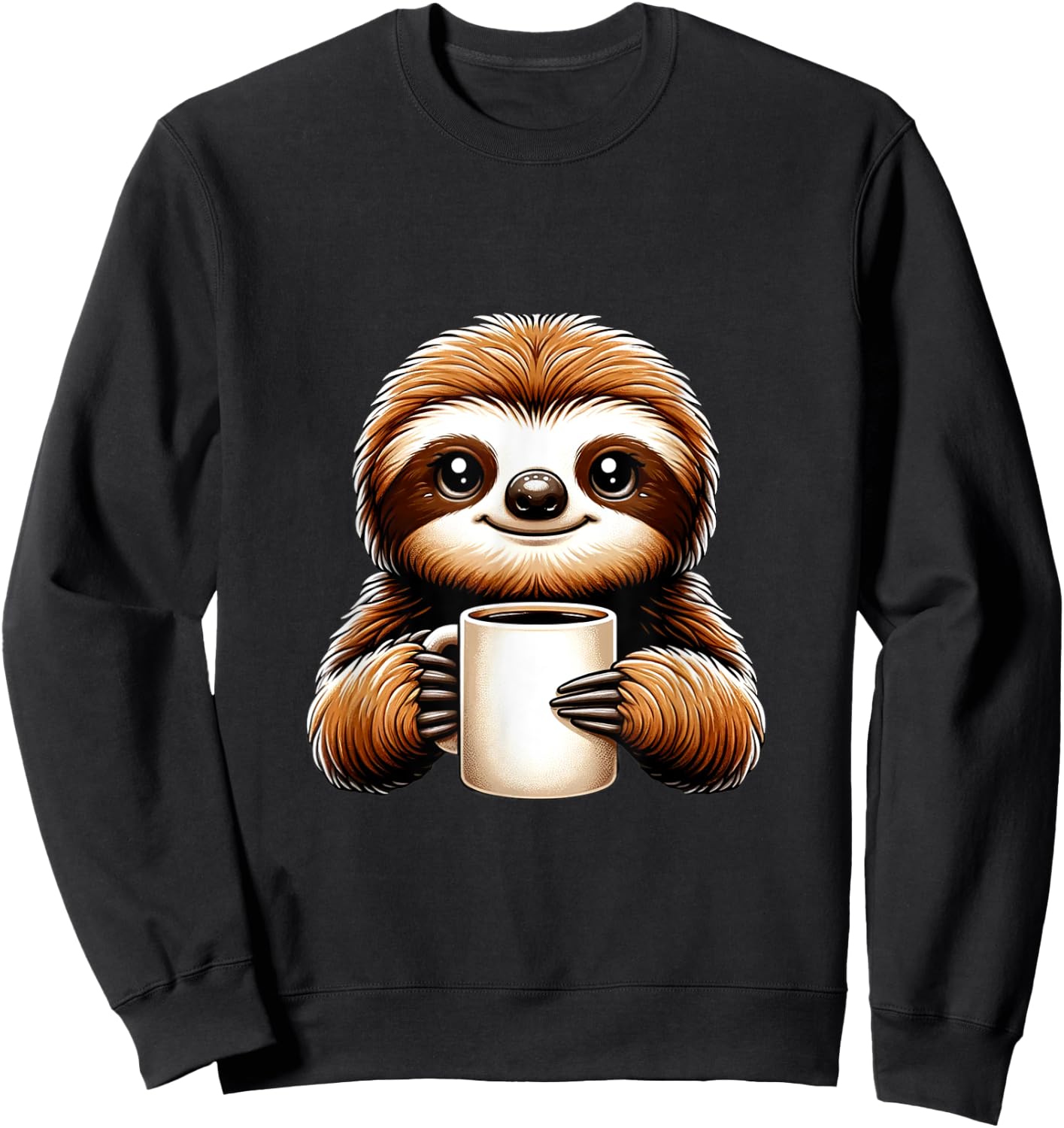 Mr Flash Funny Sloth Design Sweatshirt - Sweatshirt | Black