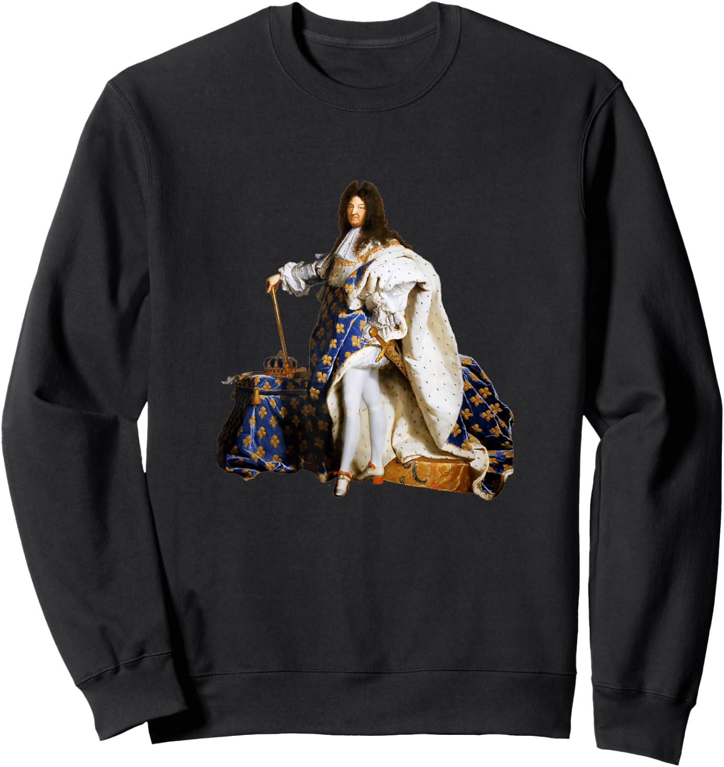 Hyacinthe Rigaud - Portrait of Louis XIV Sweatshirt - Sweatshirt | Black
