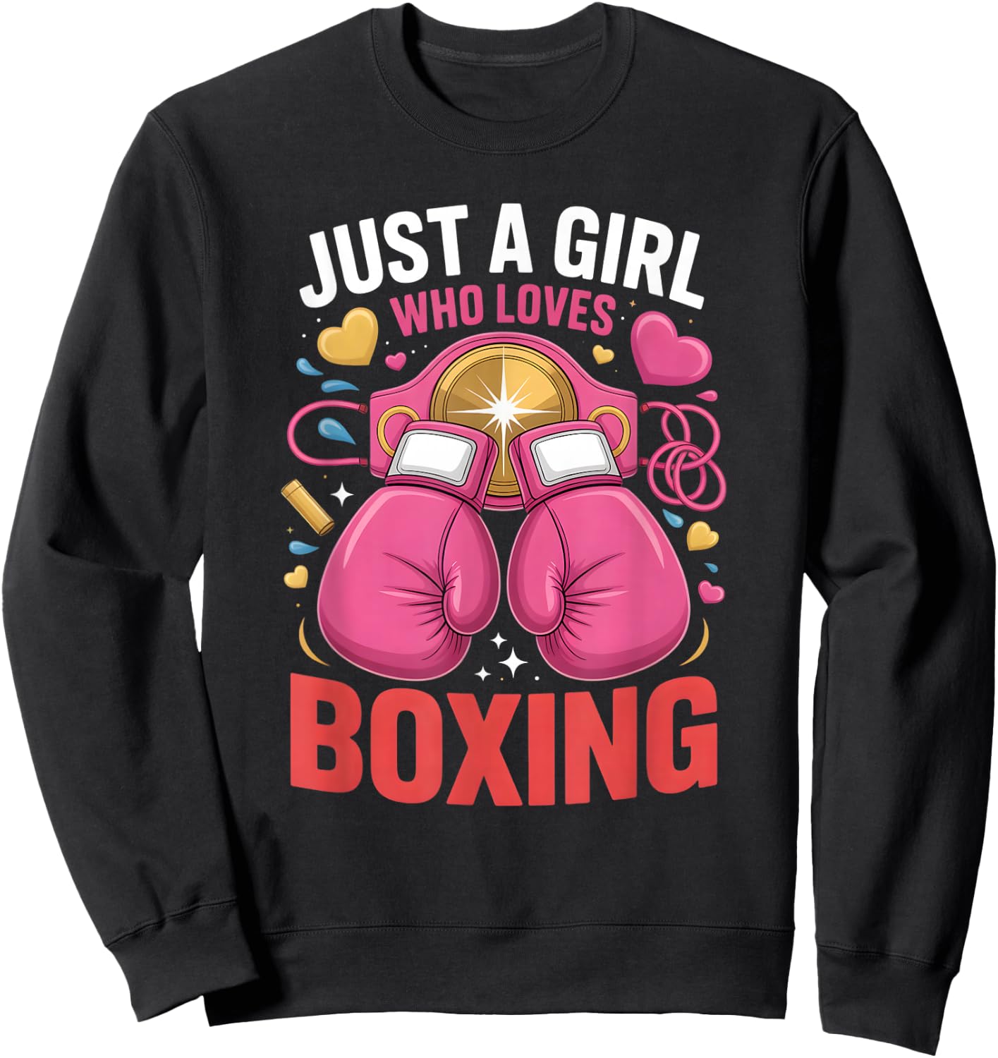 Girls Boxing Sweatshirt - Sweatshirt | Black