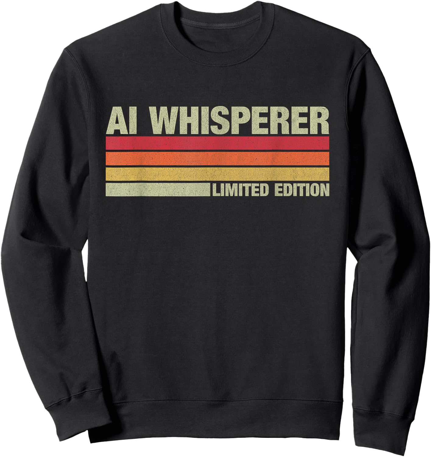 AI Whisperer - Geeky Tech AI Artificial Intelligence , black Sweatshirt - Sweatshirt | Black