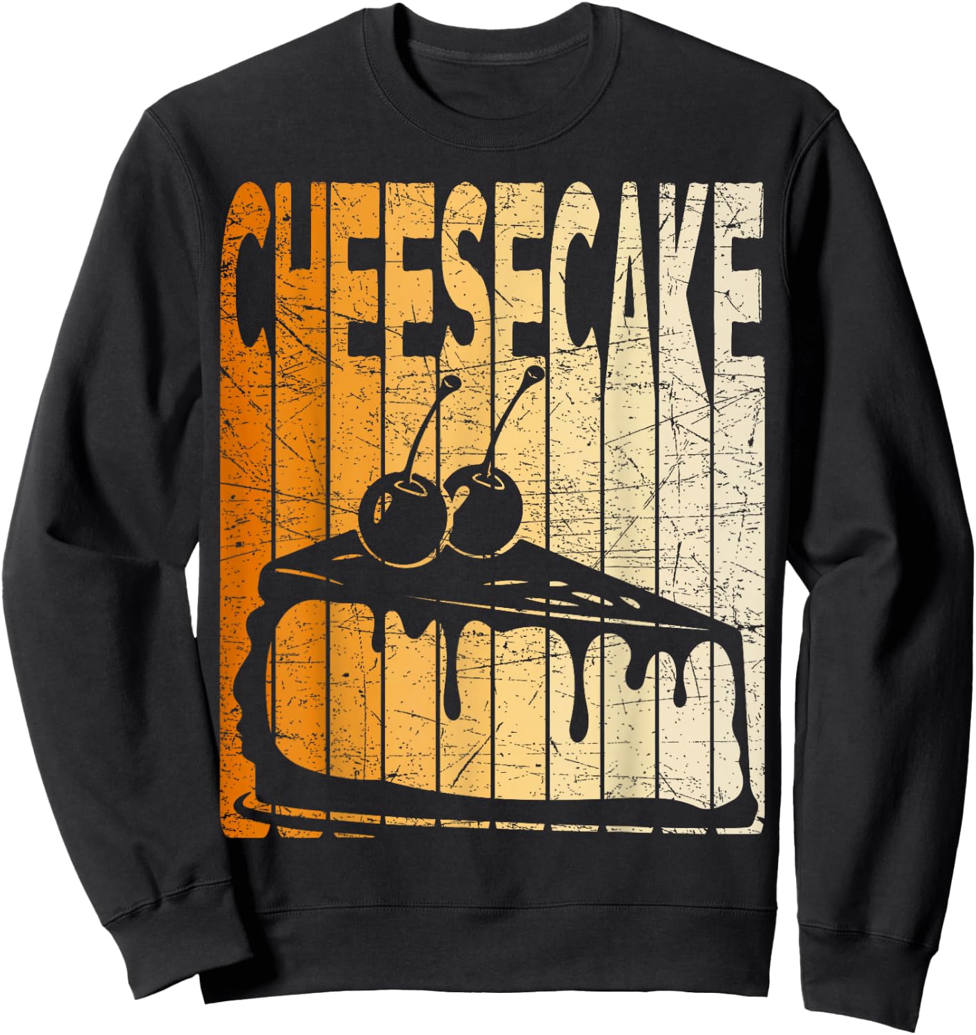 Cheesecake Dessert Vintage Sweatshirt - Sweatshirt | Black