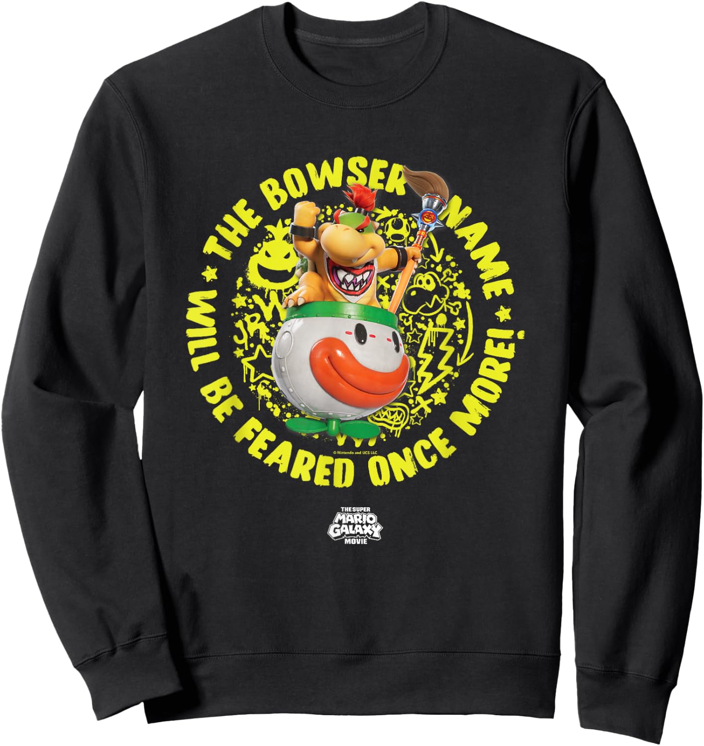 The Super Mario Galaxy Movie Bowser Jr. Feared Sweatshirt - Sweatshirt | Black