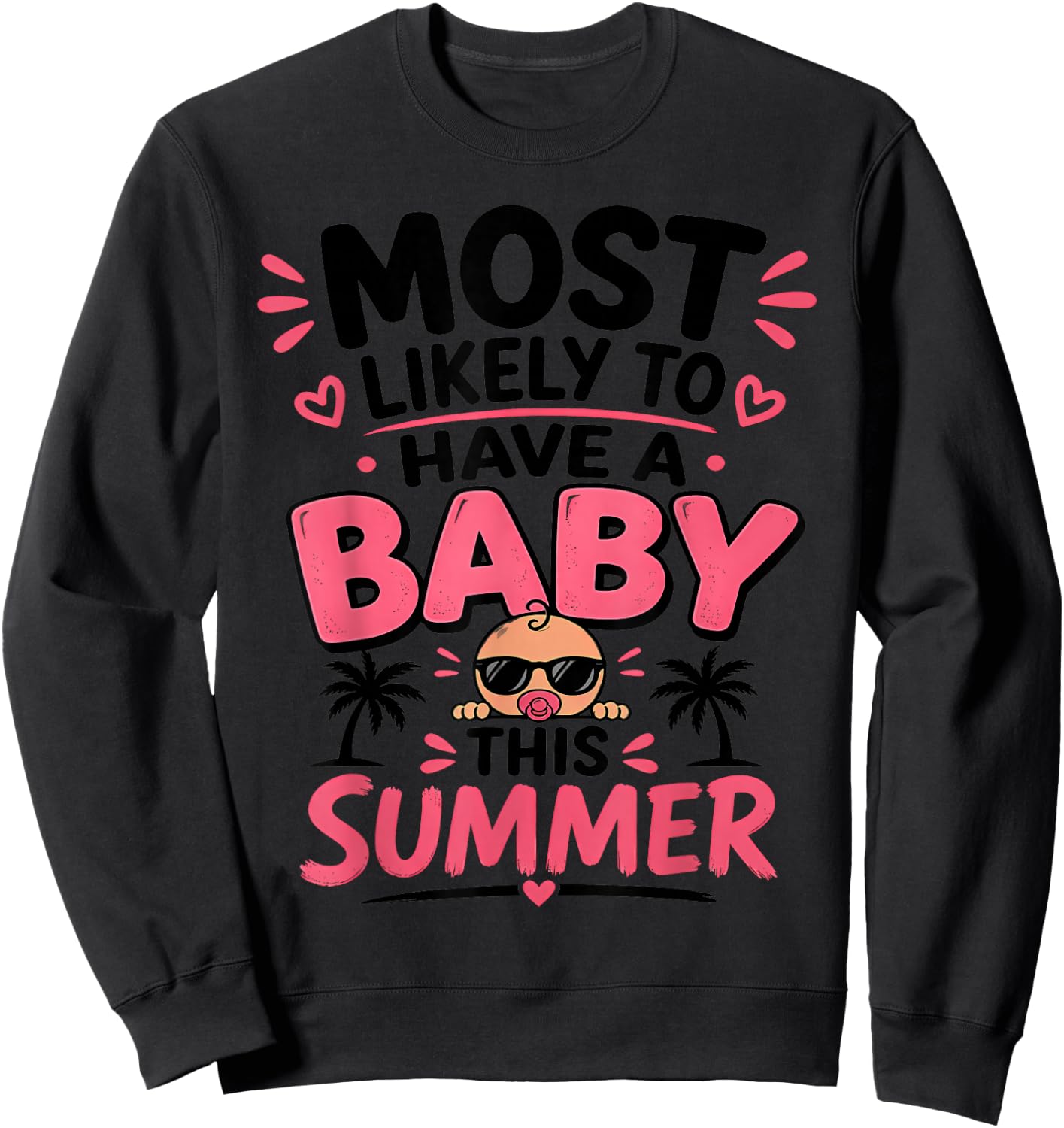 Funny Astrology Pregnancy Announcement Retro Mom-to-Be Desig Sweatshirt - Sweatshirt | Black