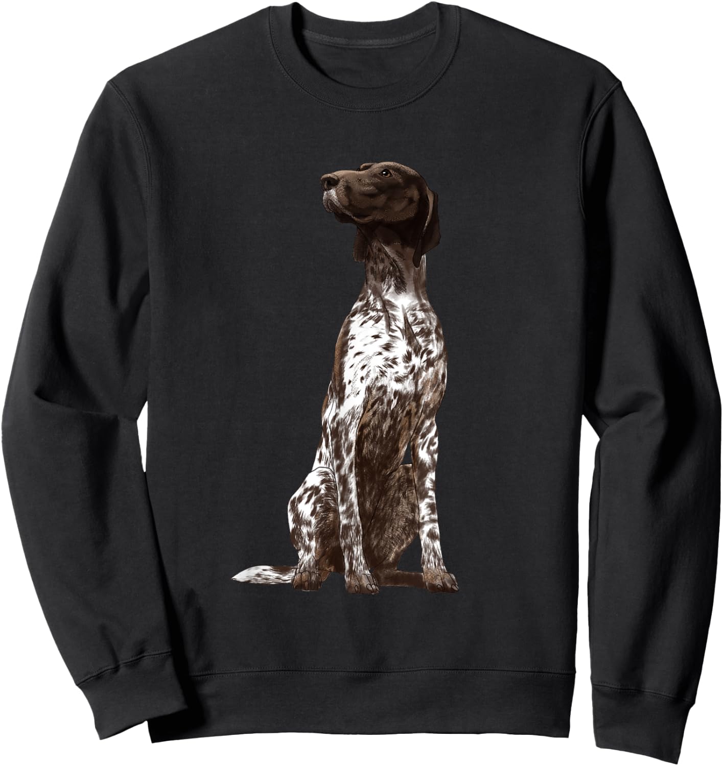 Sitting Dog German Shorthaired Pointer Sweatshirt - Sweatshirt | Black