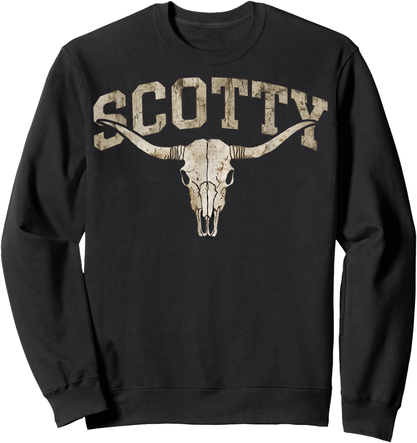 Vintage Classic Scotty Name Gift Women Sweatshirt - Sweatshirt | Black