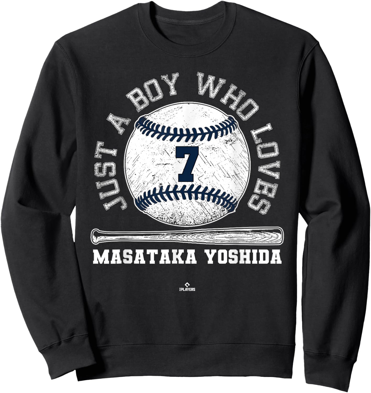 Just A Boy Who Loves Masataka Yoshida Boston Baseball MLBPA Sweatshirt - Sweatshirt | Black