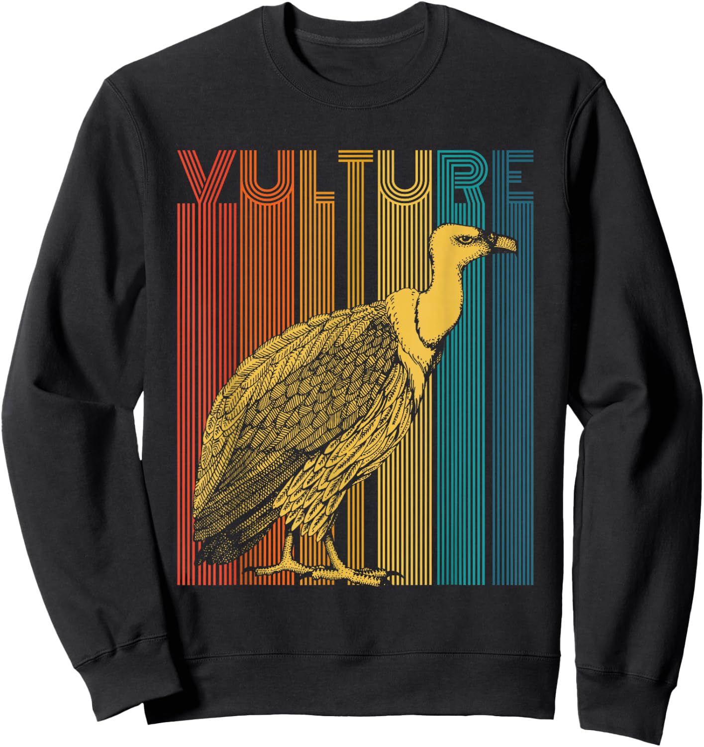 Vulture Design for a Turkey Vulture Lover Sweatshirt - Sweatshirt | Black