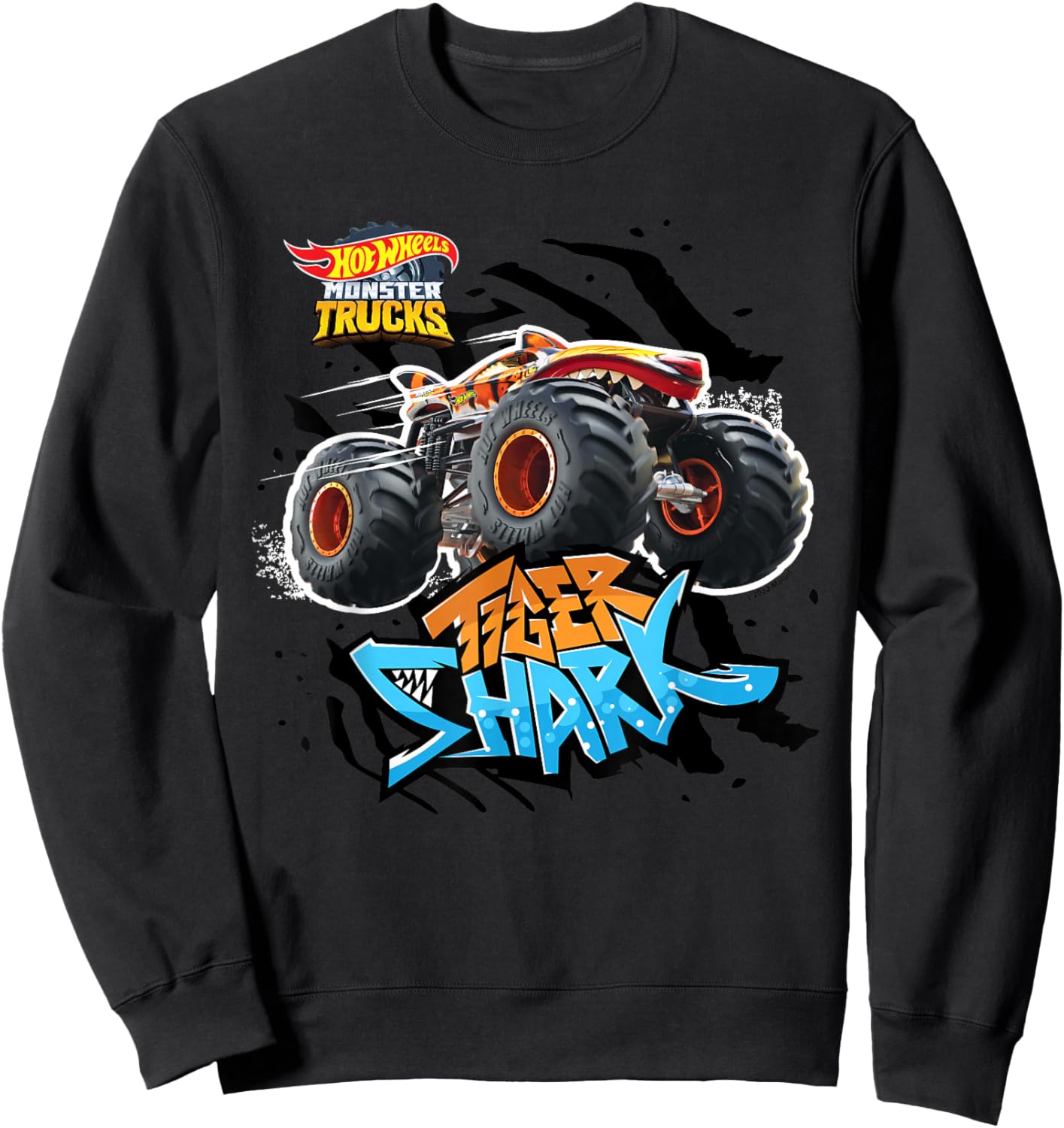 Hot Wheels - Tiger Shark Orange Sweatshirt - Sweatshirt | Black