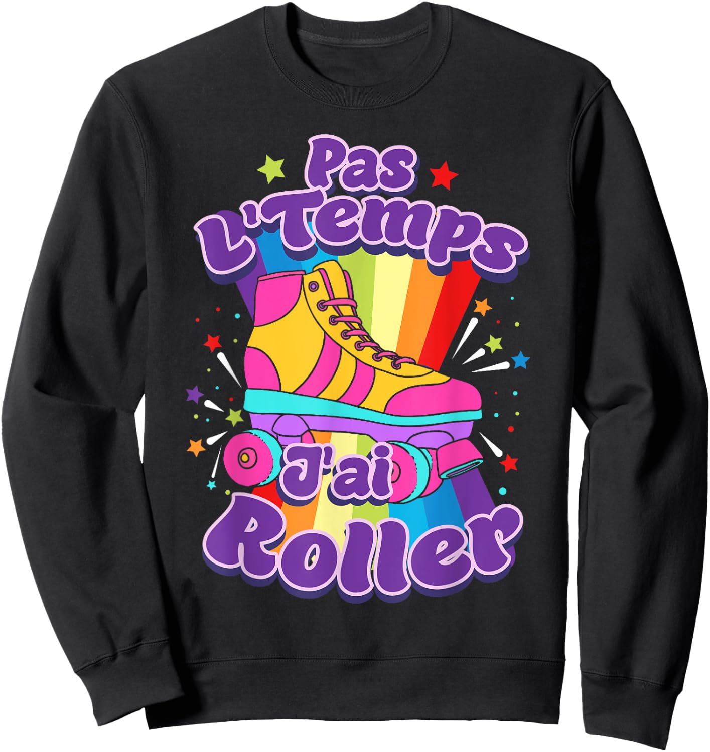 Roller Skates Rollerskate Roller , Black, S Sweatshirt - Sweatshirt | Black