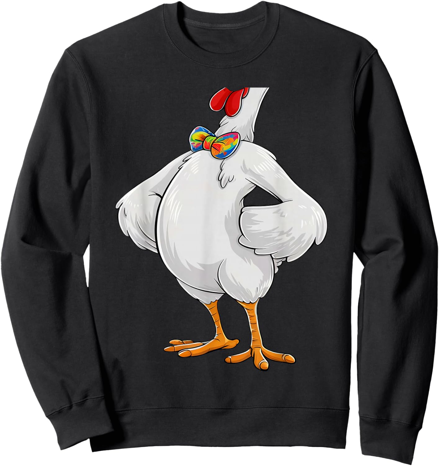 Chicken Costume Body Funny Farm Animal Farming Halloween Sweatshirt - Sweatshirt | Black