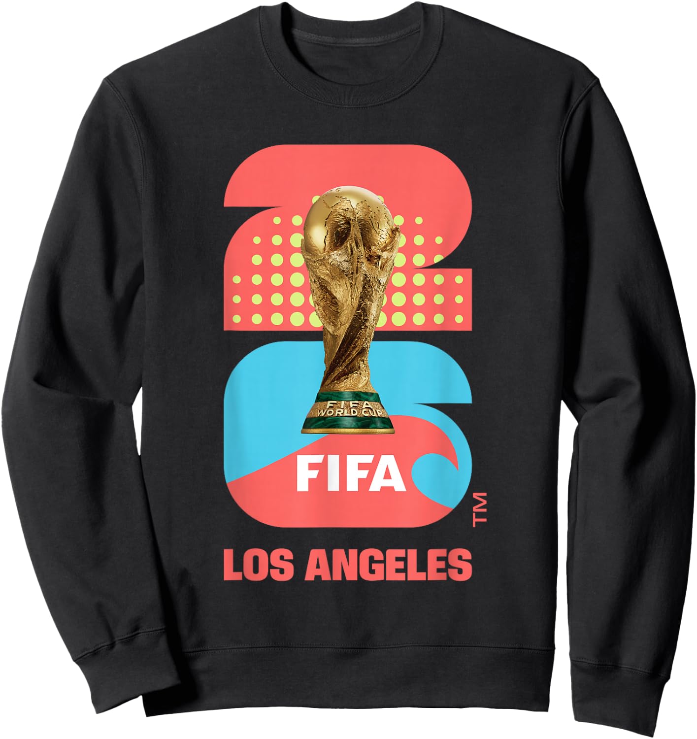 FIFA World CUP26 Los Angeles Trophée Couleur Sweatshirt - Sweatshirt | Black