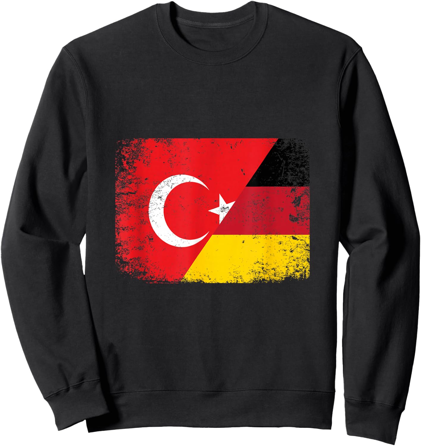 Türkei Deutschland Türkische Flagge Türkiye Halb Türke Sweatshirt - Sweatshirt | Black