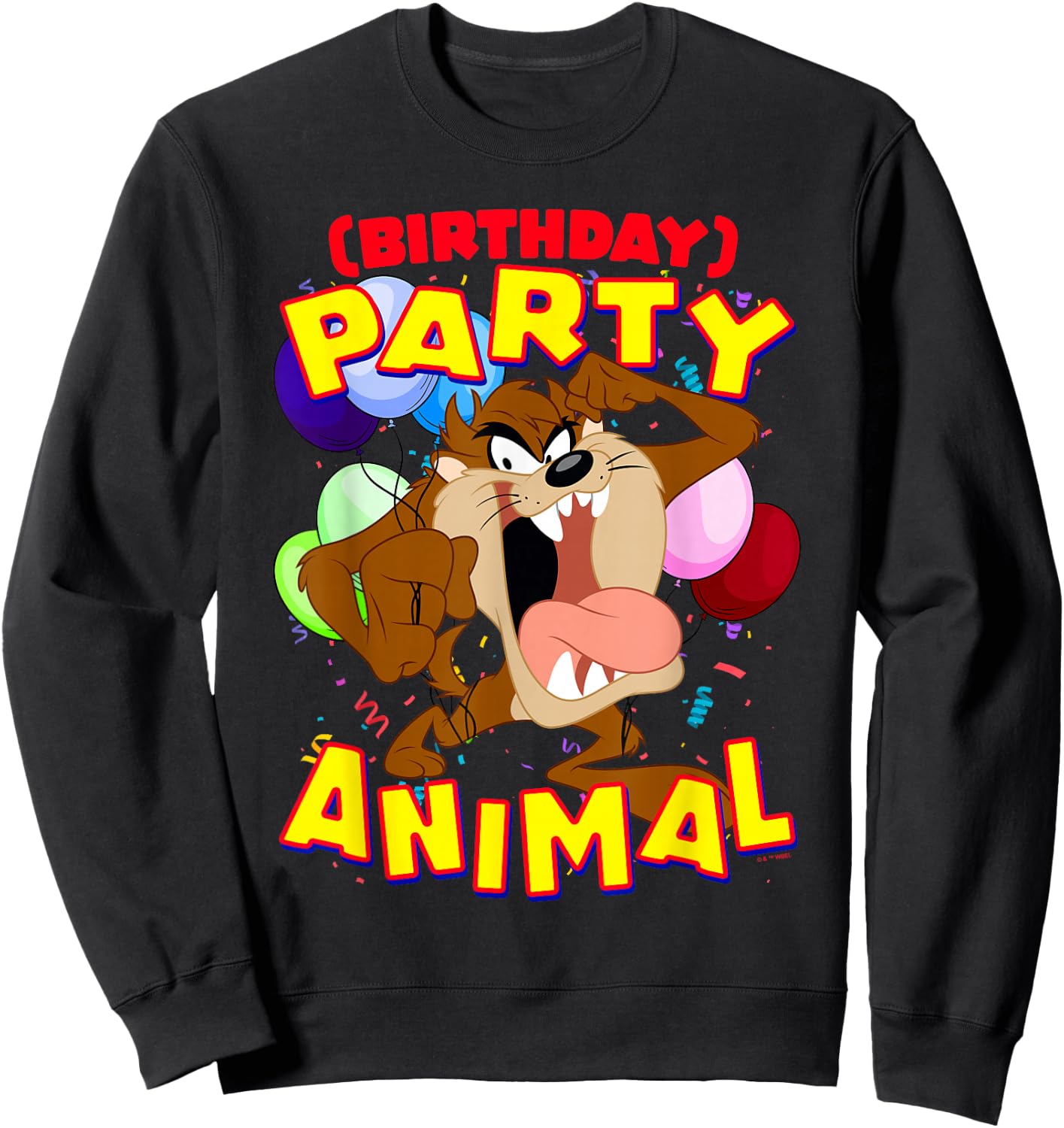 Looney Tunes Taz Birthday Party Animal Sweatshirt - Sweatshirt | Black