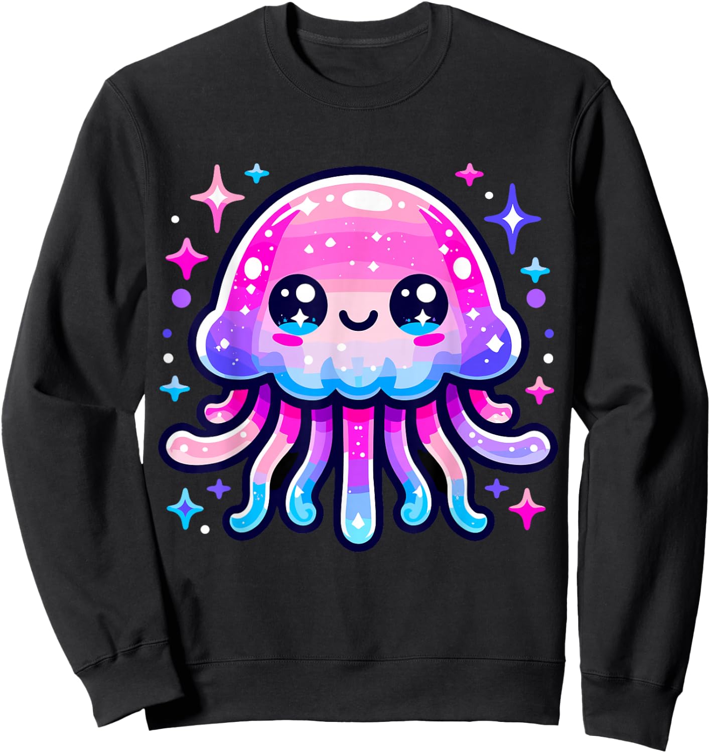 Cute Jellyfish Kawaii Sweatshirt - Sweatshirt | Black