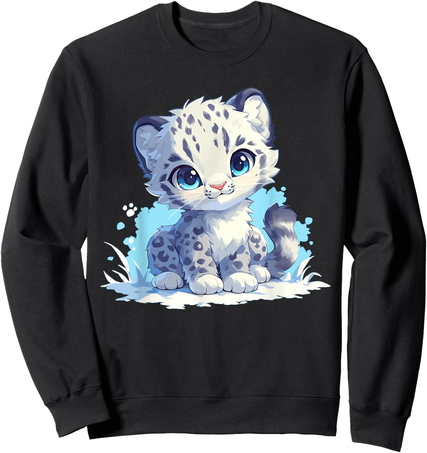 Snow Leopards Lovers Snow Leopard Sweatshirt - Sweatshirt | Black