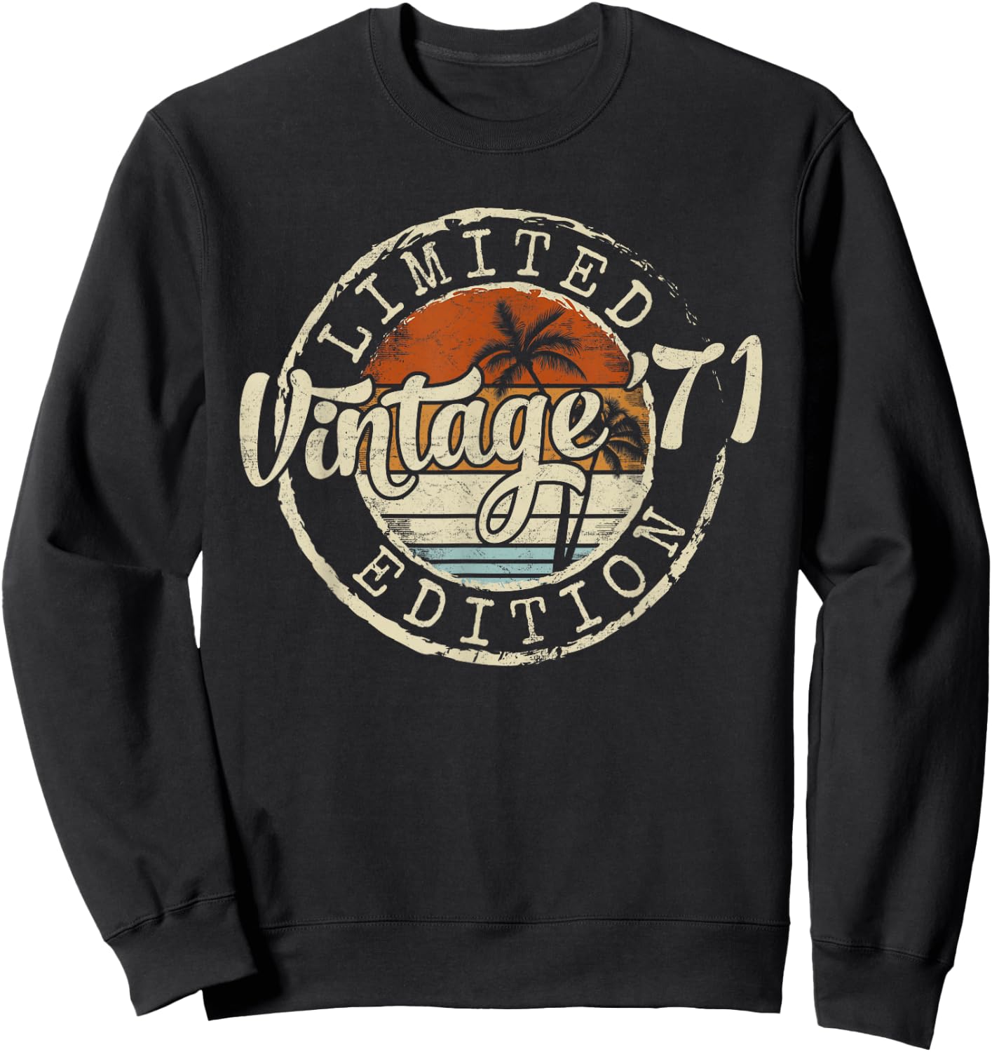 Vintage 1971 53rd Birthday Gifts 53 Year Old Women , Black, S Sweatshirt - Sweatshirt | Black
