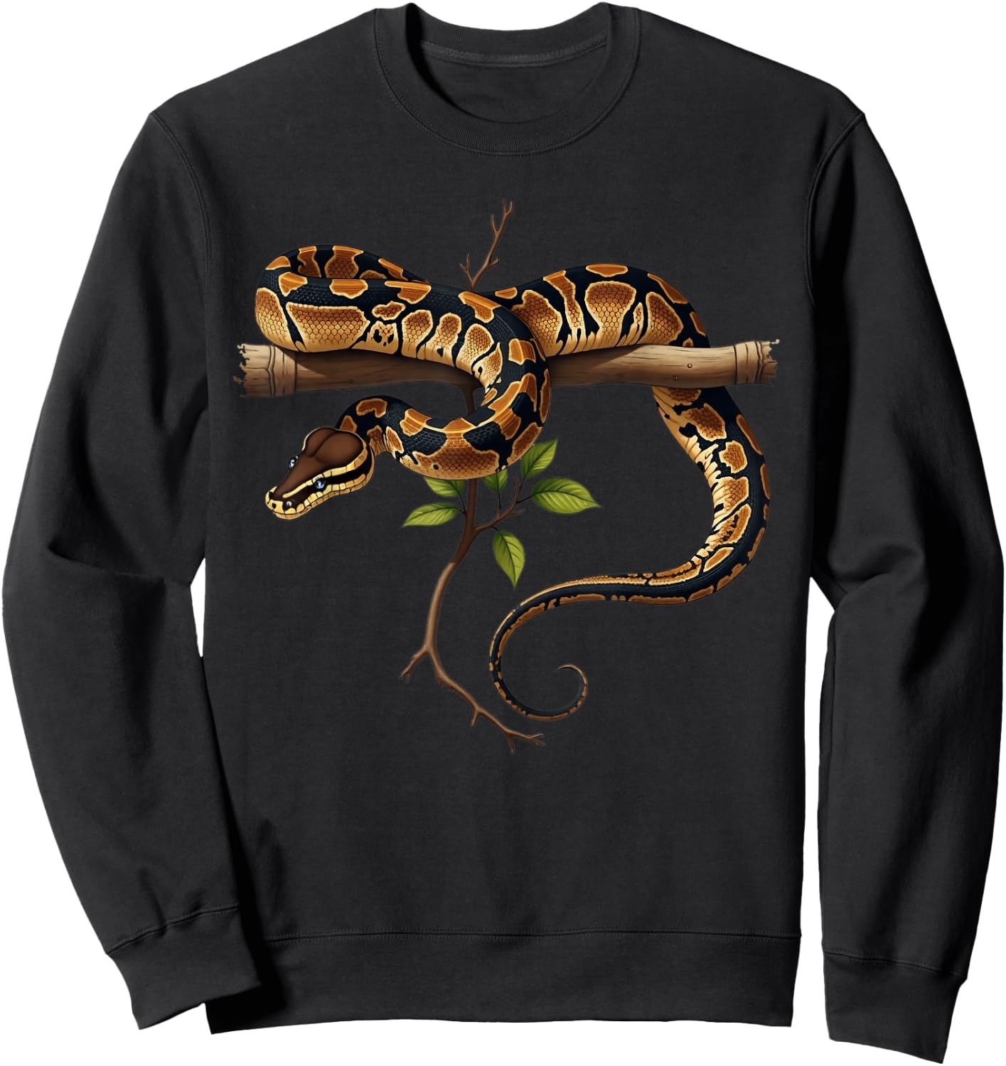 Ball Python Lover Reptile Keeper Snake Owner Sweatshirt - Sweatshirt | Black