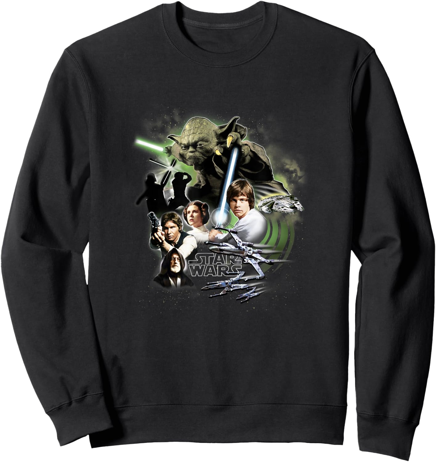 Star Wars Classic Trilogy Rebel Alliance Group Collage Sweatshirt - Sweatshirt | Black