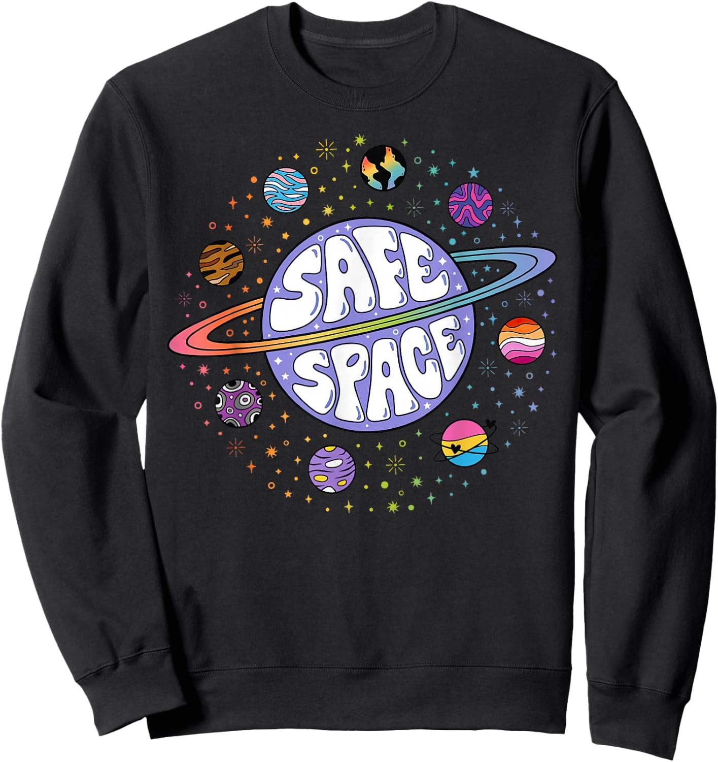 I Am A Safe Person Safe Space LGBTQ Ally Gay Pride Monat Sweatshirt - Sweatshirt | Black